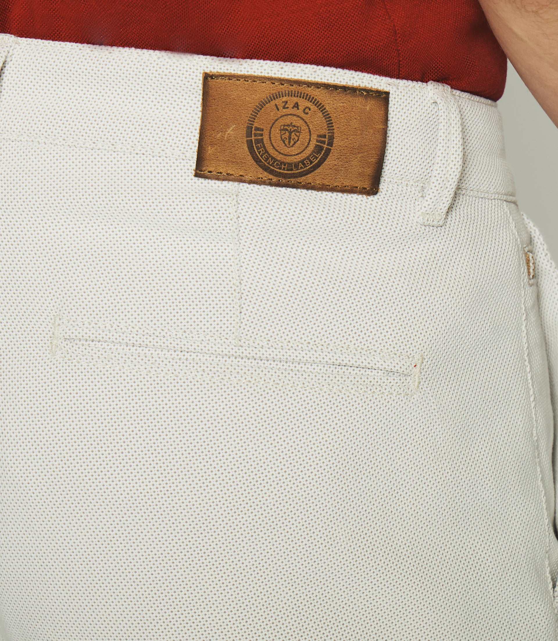 Beige cotton Bermuda shorts SWIM