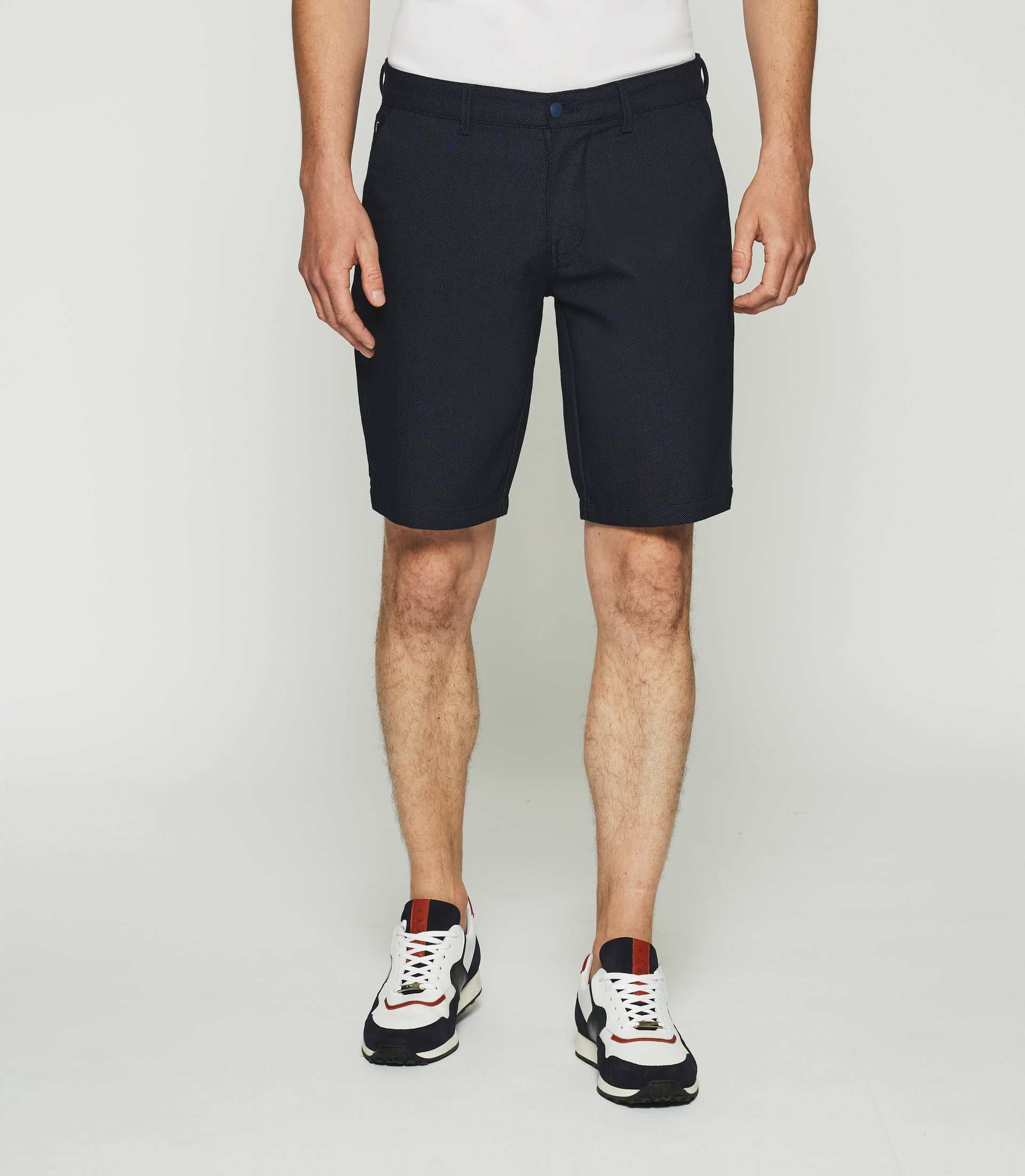 Navy cotton Bermuda shorts SWIM