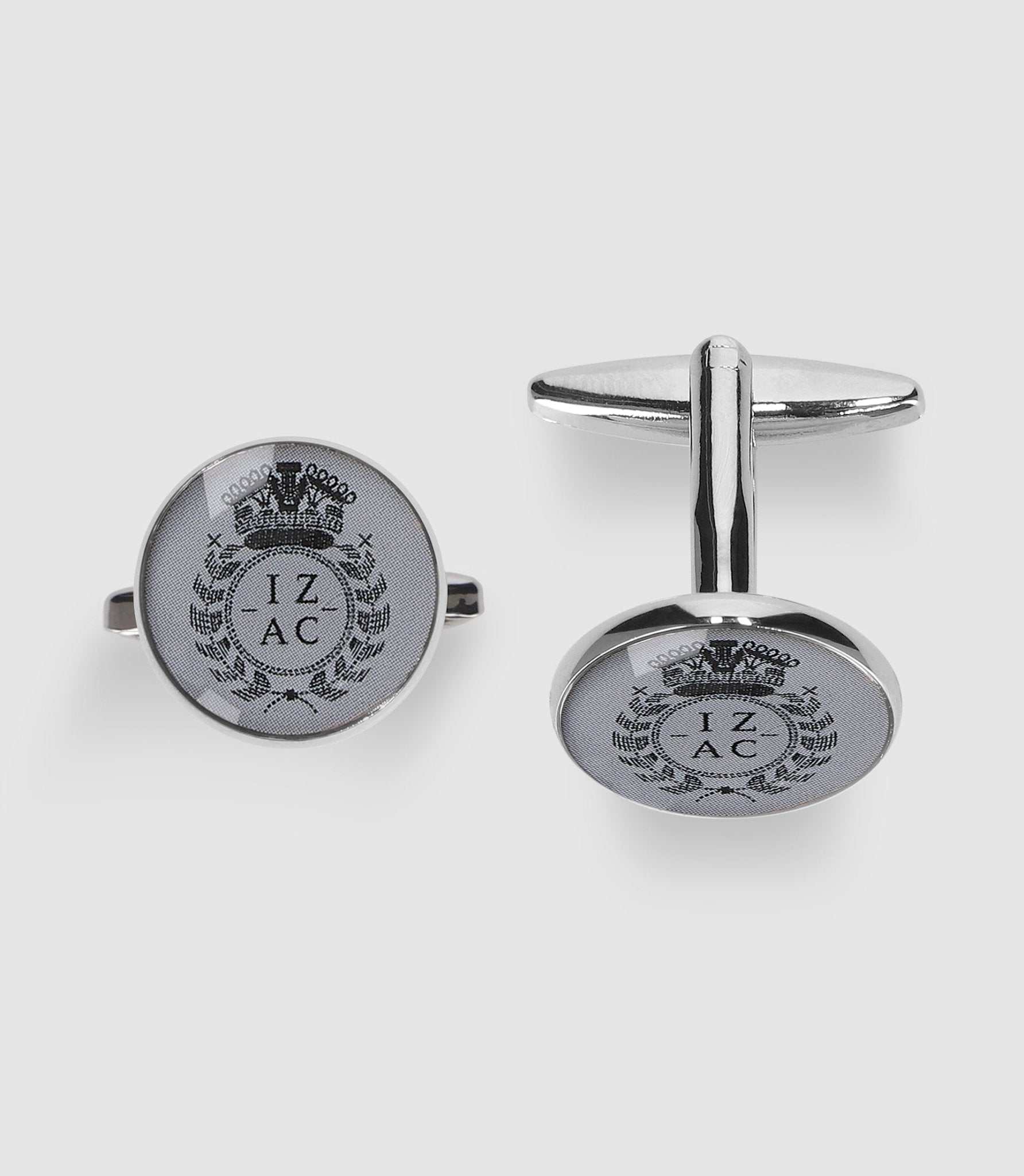 Grey metal cufflinks HADEL