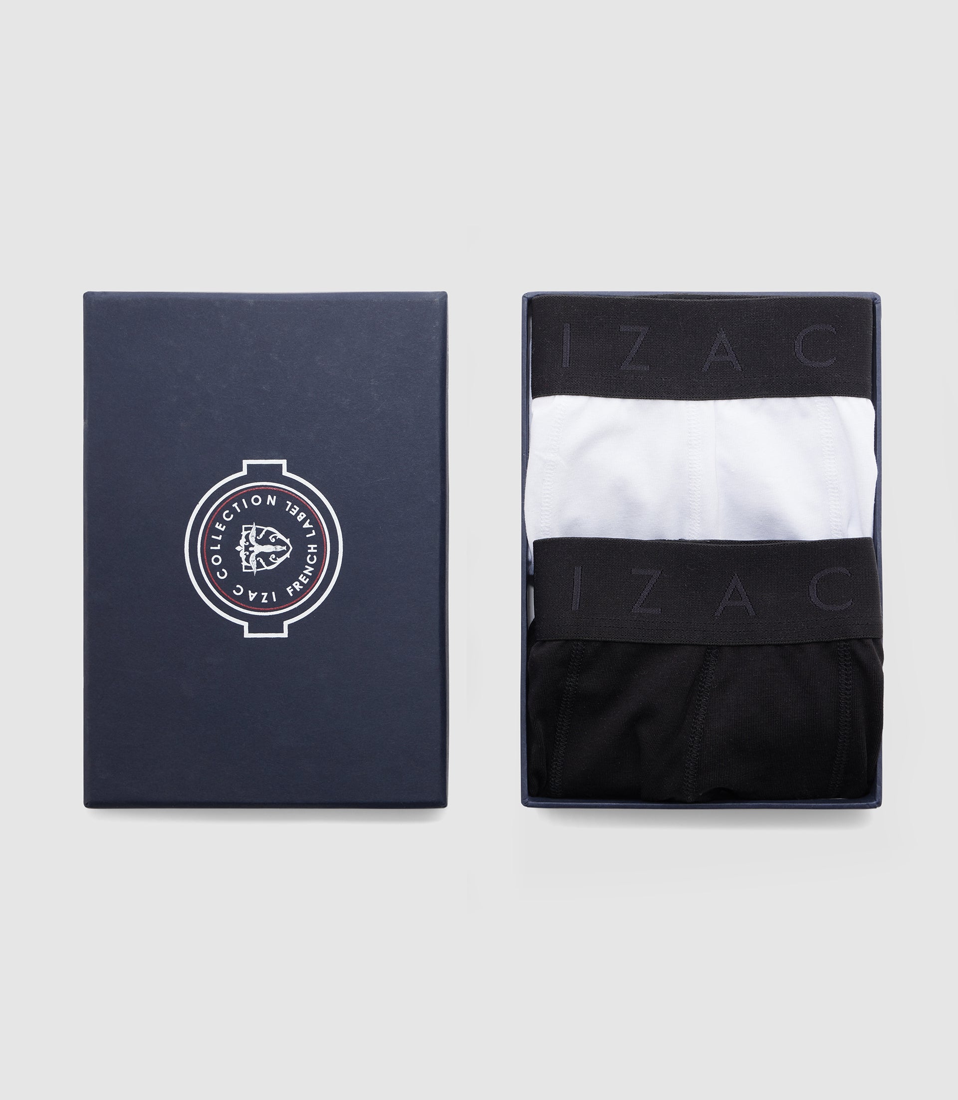 Pack de 2 boxers noir-blanc Wax