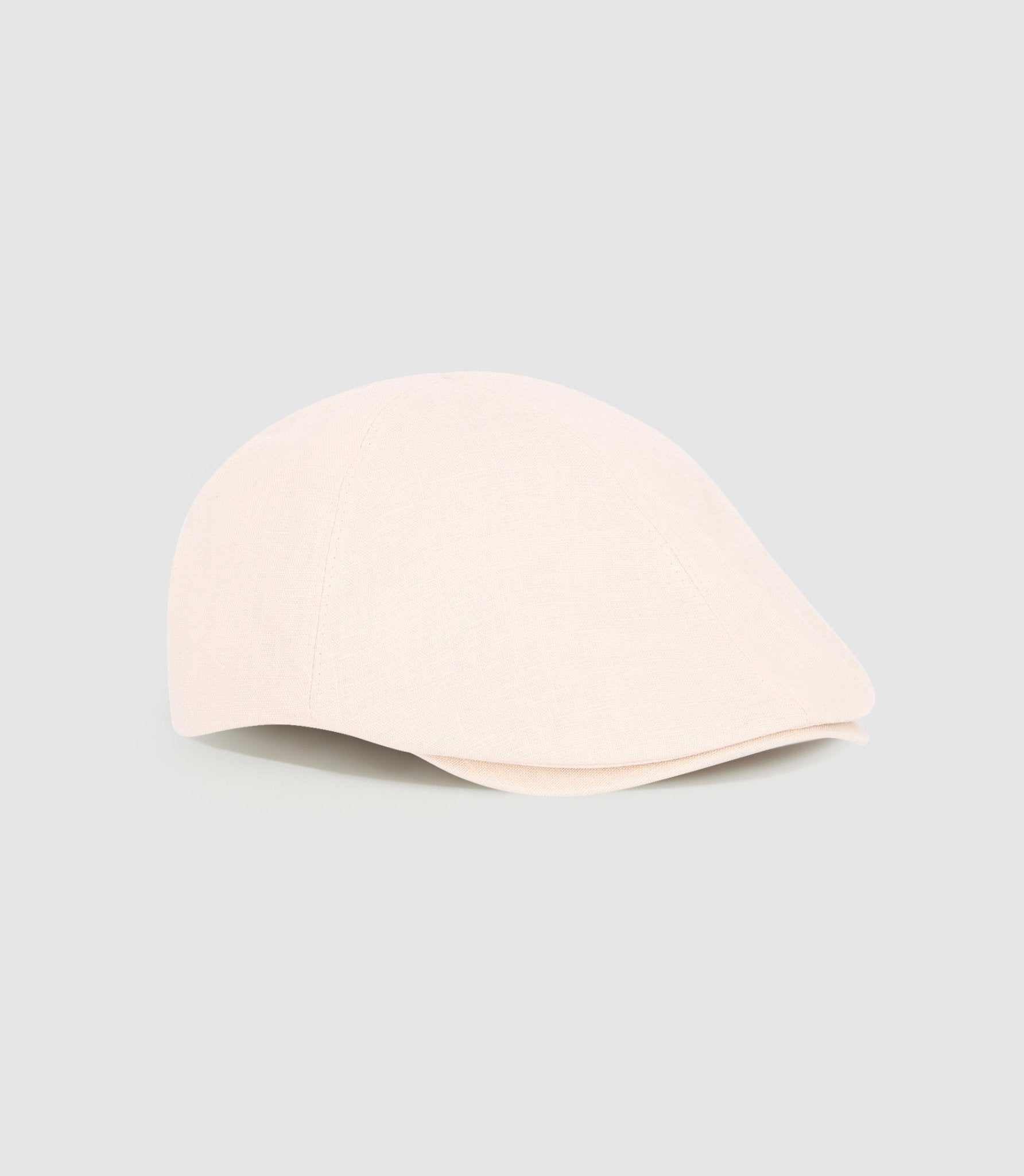 Ecru linen beret OLAF