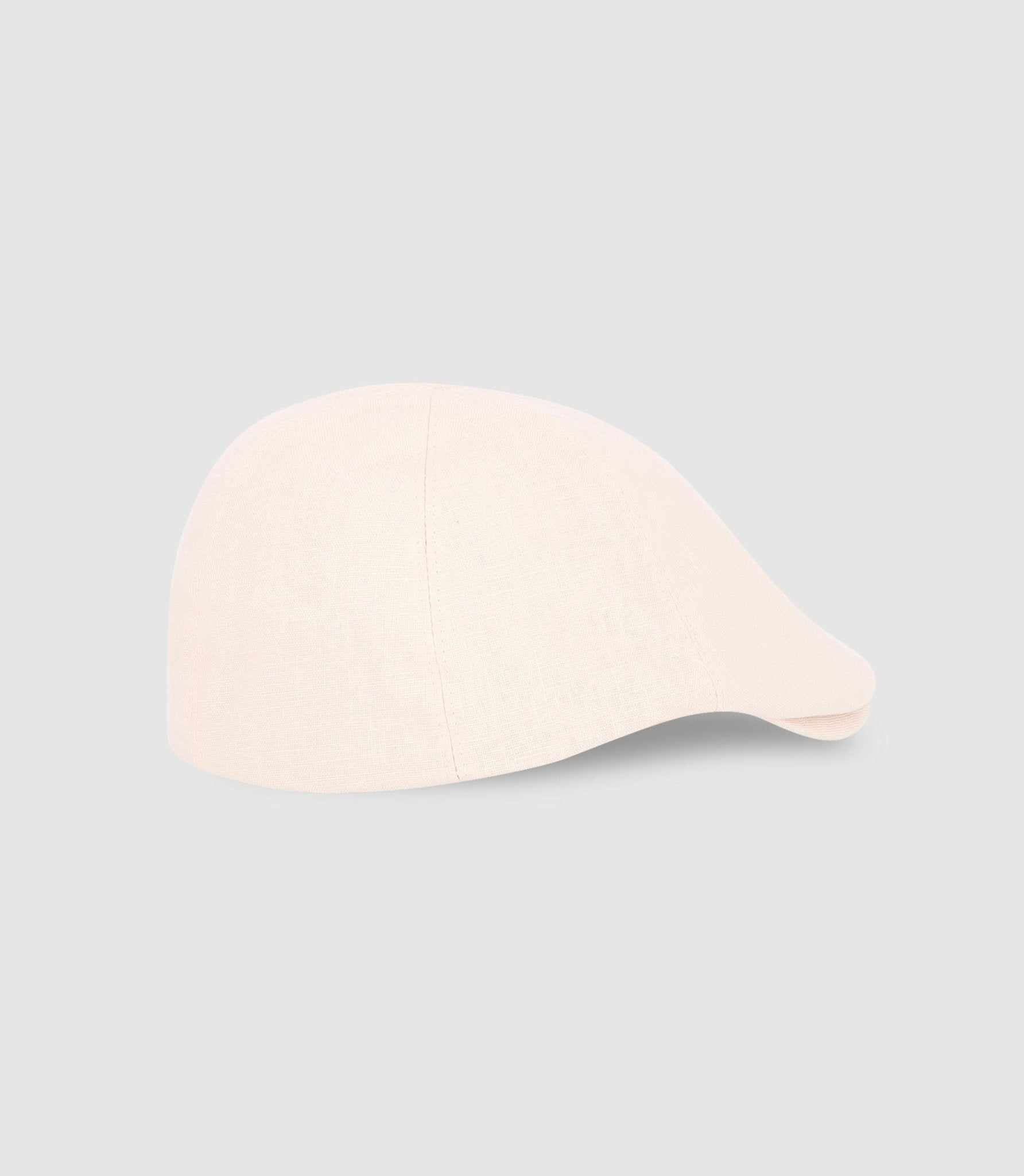 Ecru linen beret OLAF