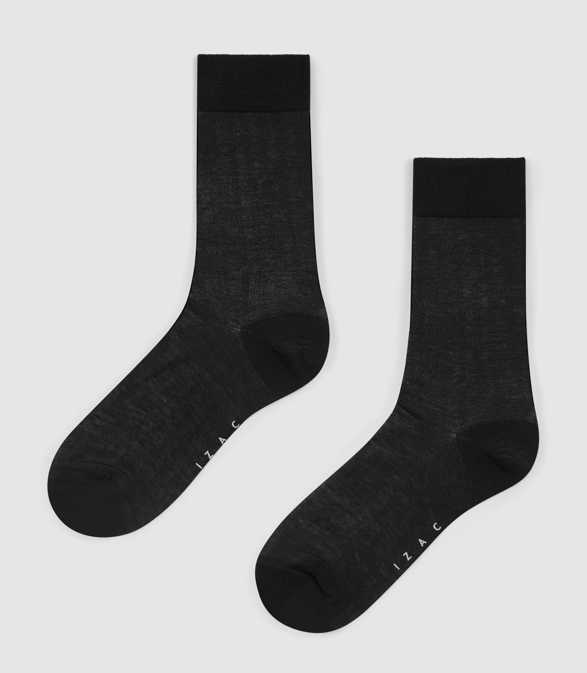 Chaussettes fil d'Ecosse noir Qersey