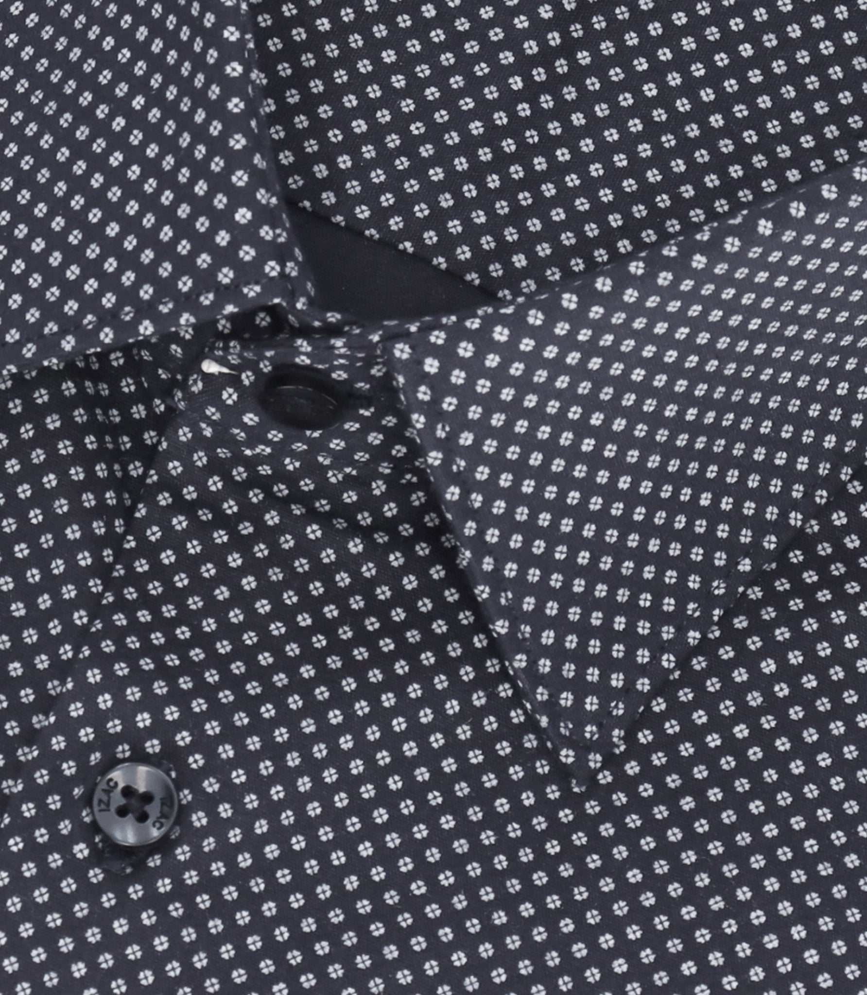 Navy micro patterned shirt MARCEAU