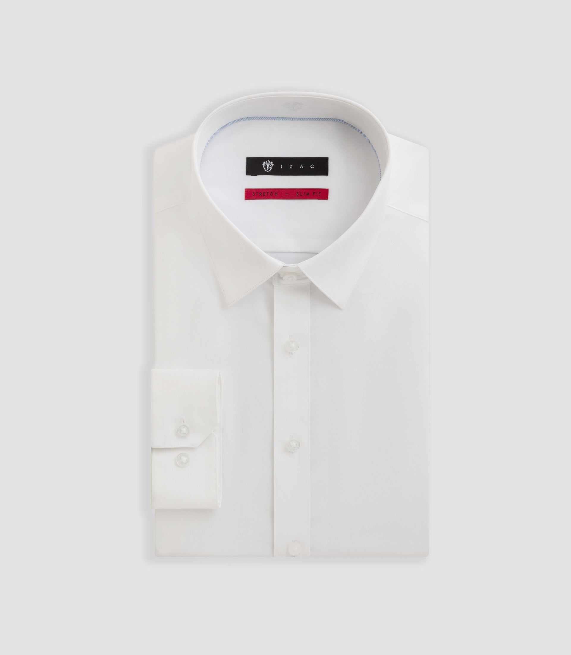 White stretch poplin shirt MALTA