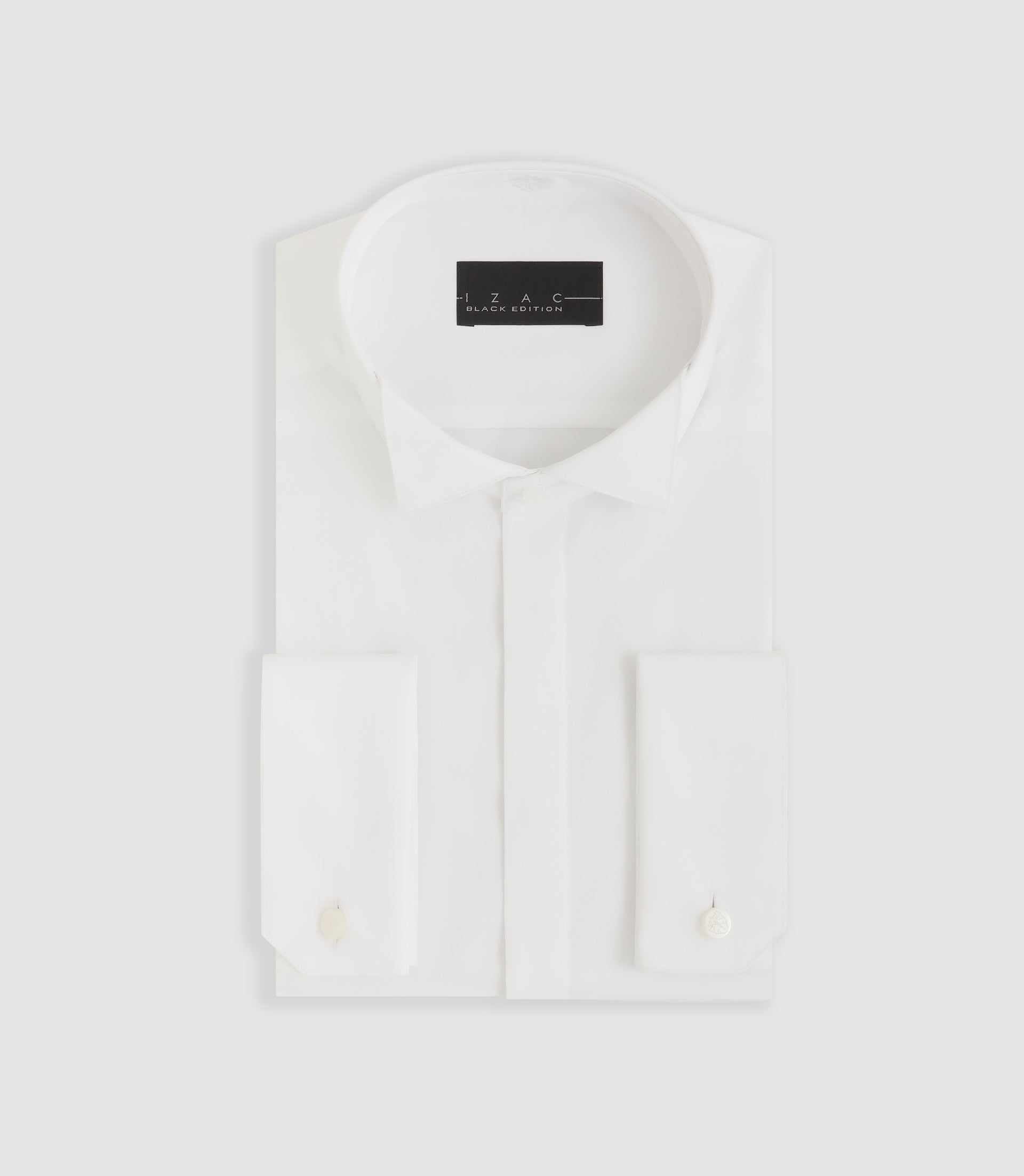 White satin formal shirt METAPHOR