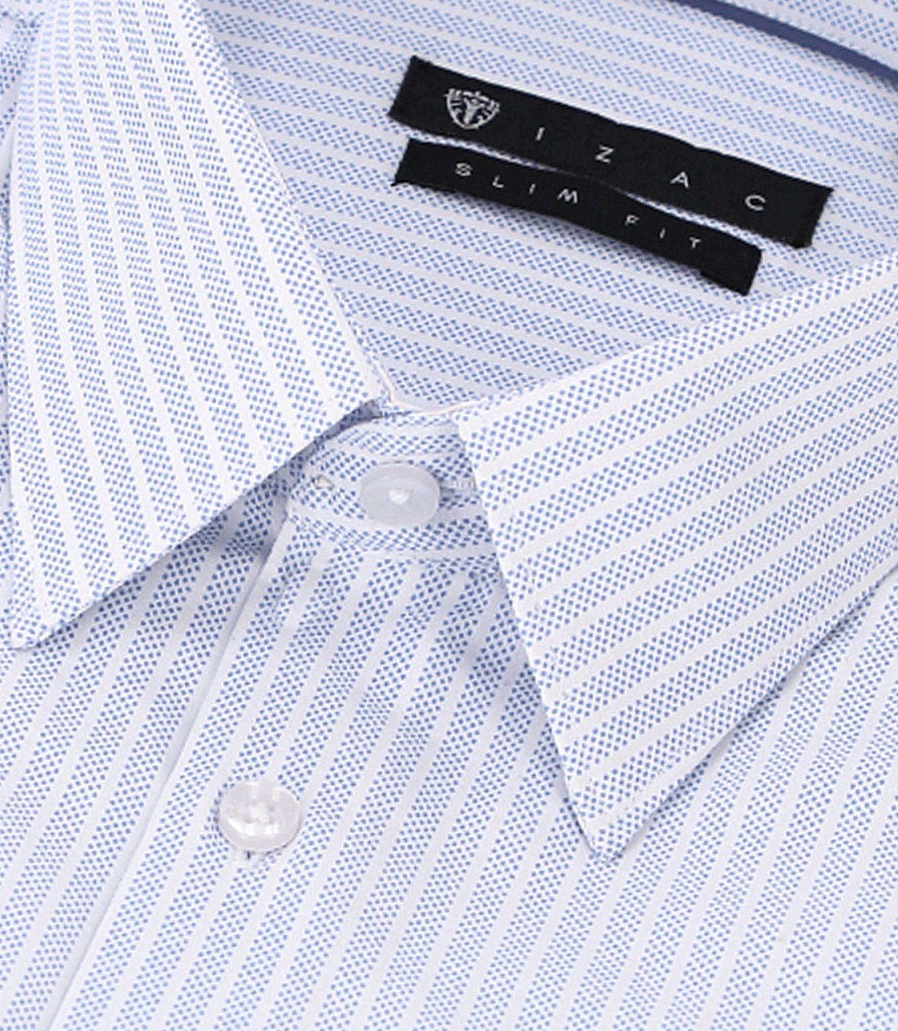 PALY light blue striped slim fit shirt