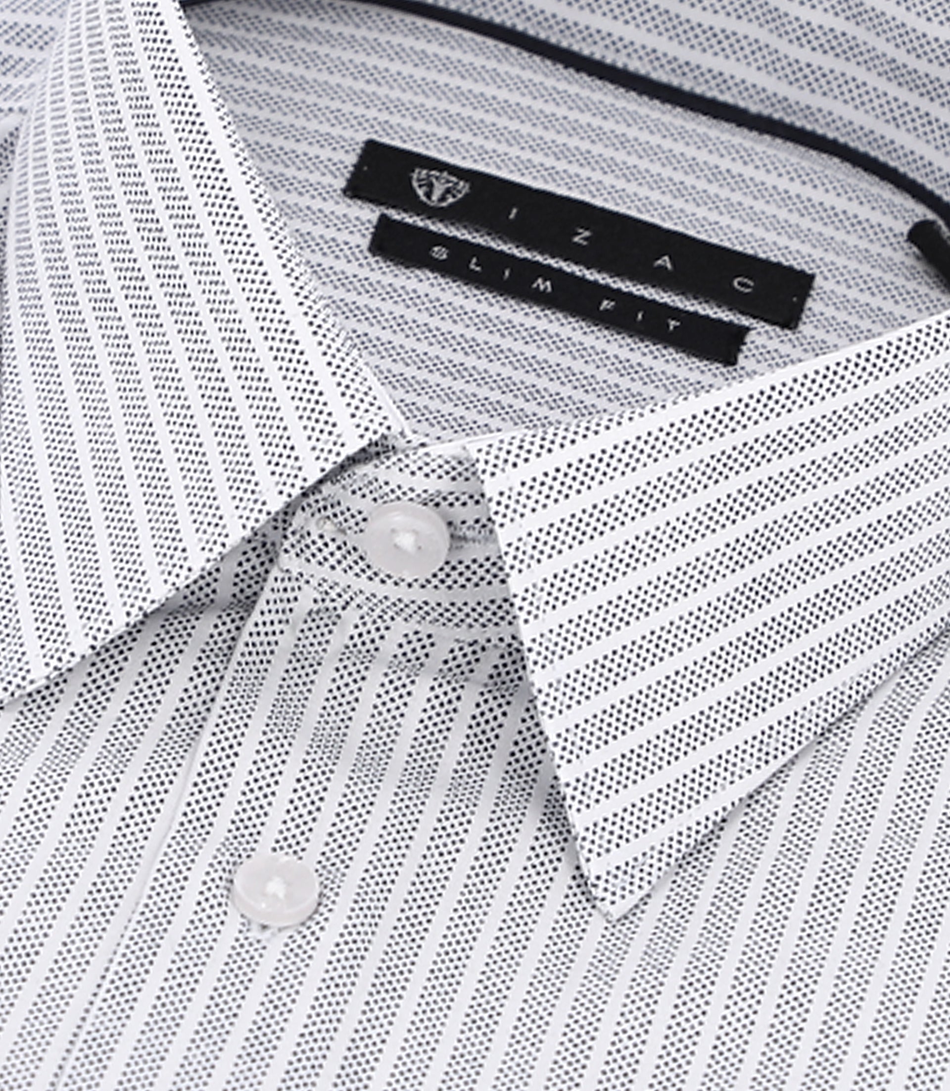 PALY grey striped slim fit shirt