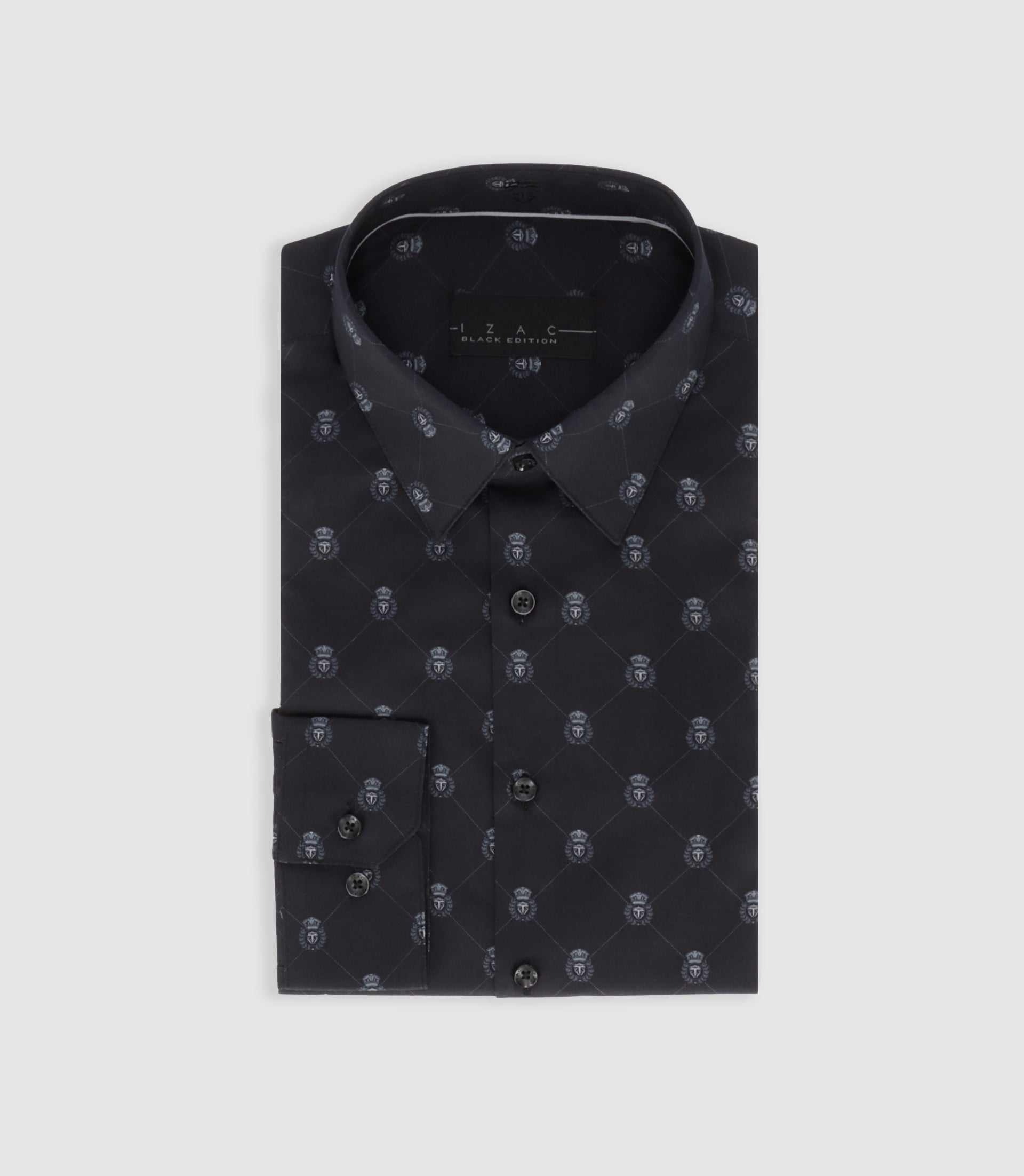 PARTIN black logo slim fit shirt