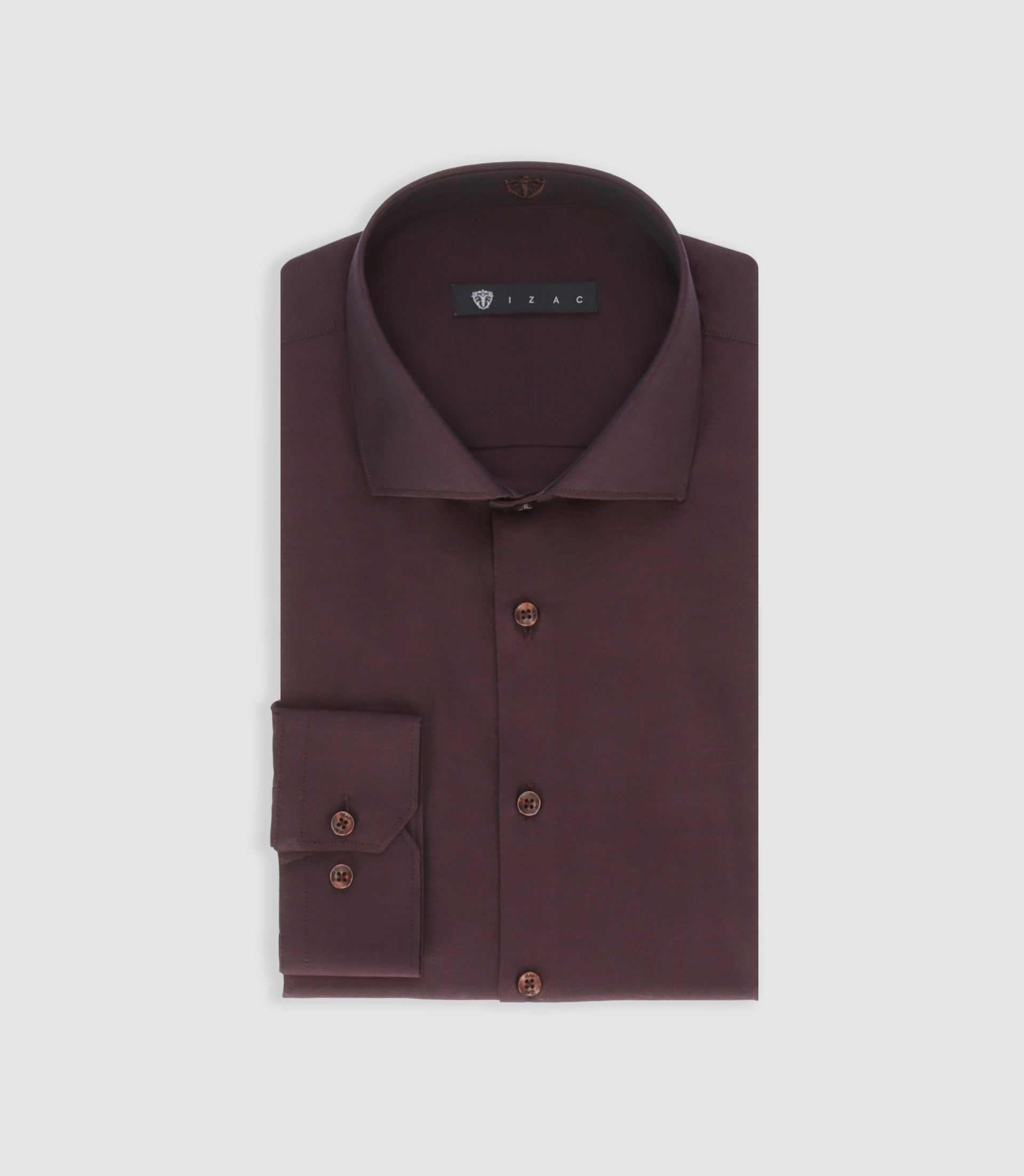 PEYO regular shirt in burgundy cotton