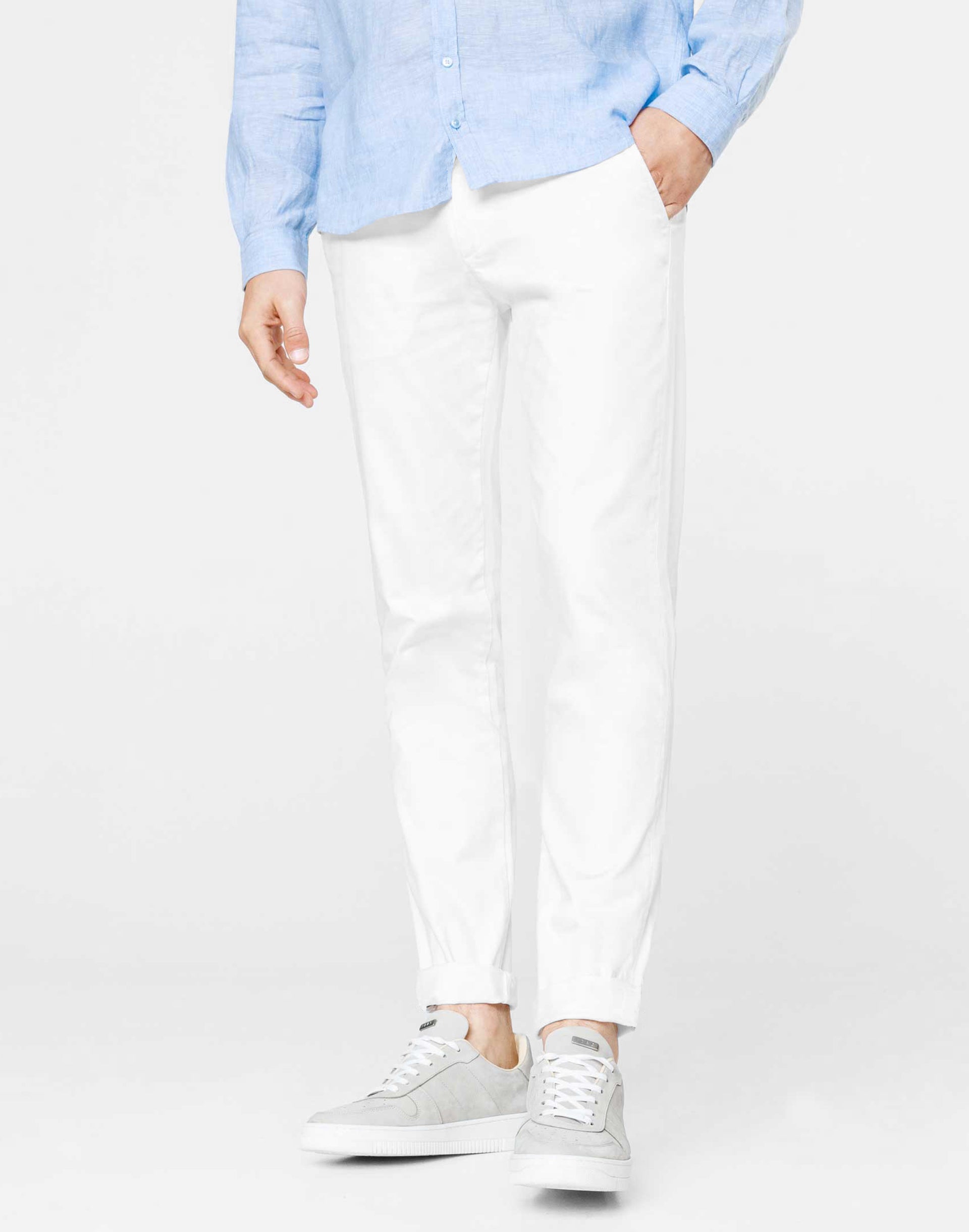 Pantalon casual blanc Boby