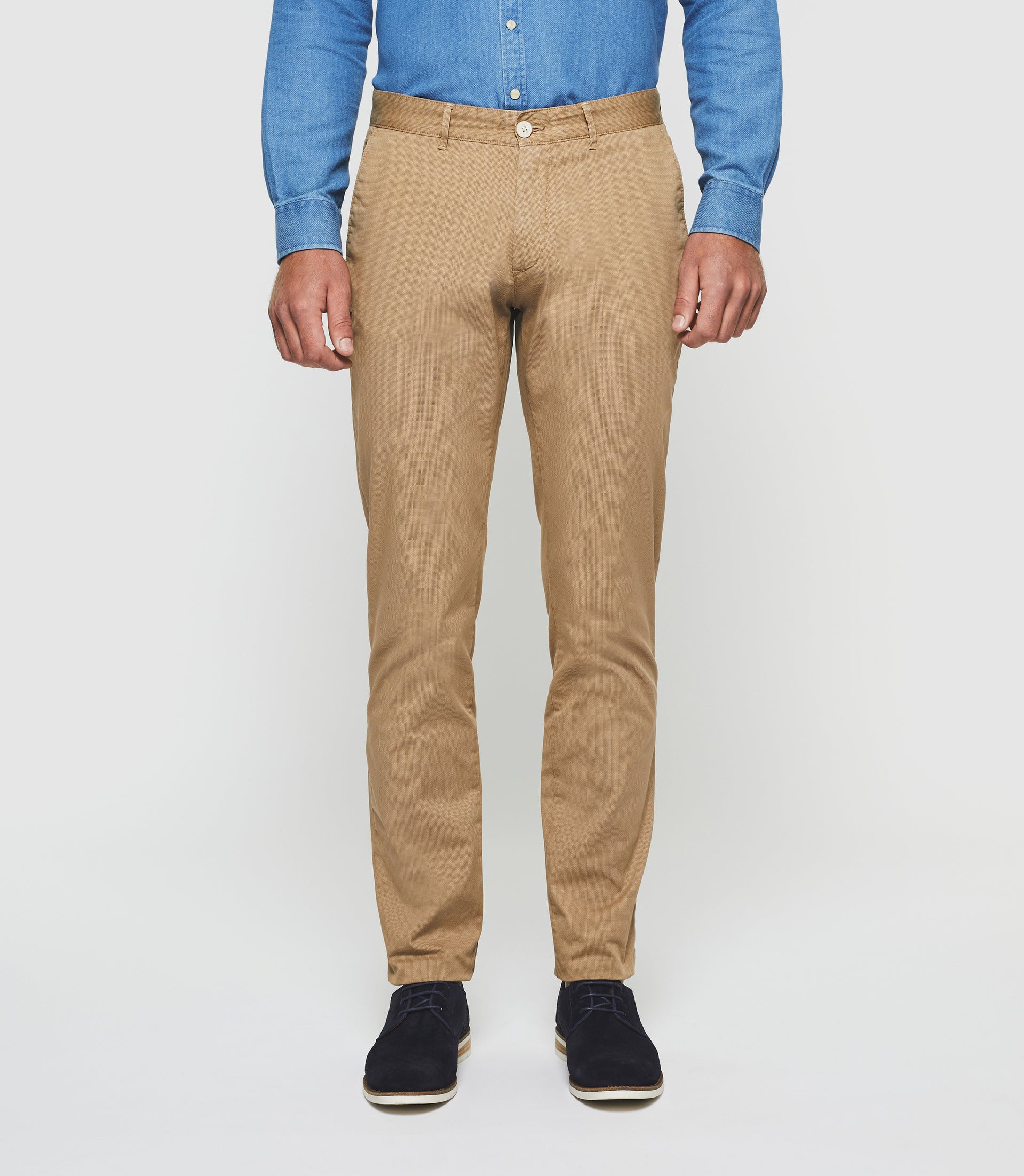 Pantalon slim beige Perline