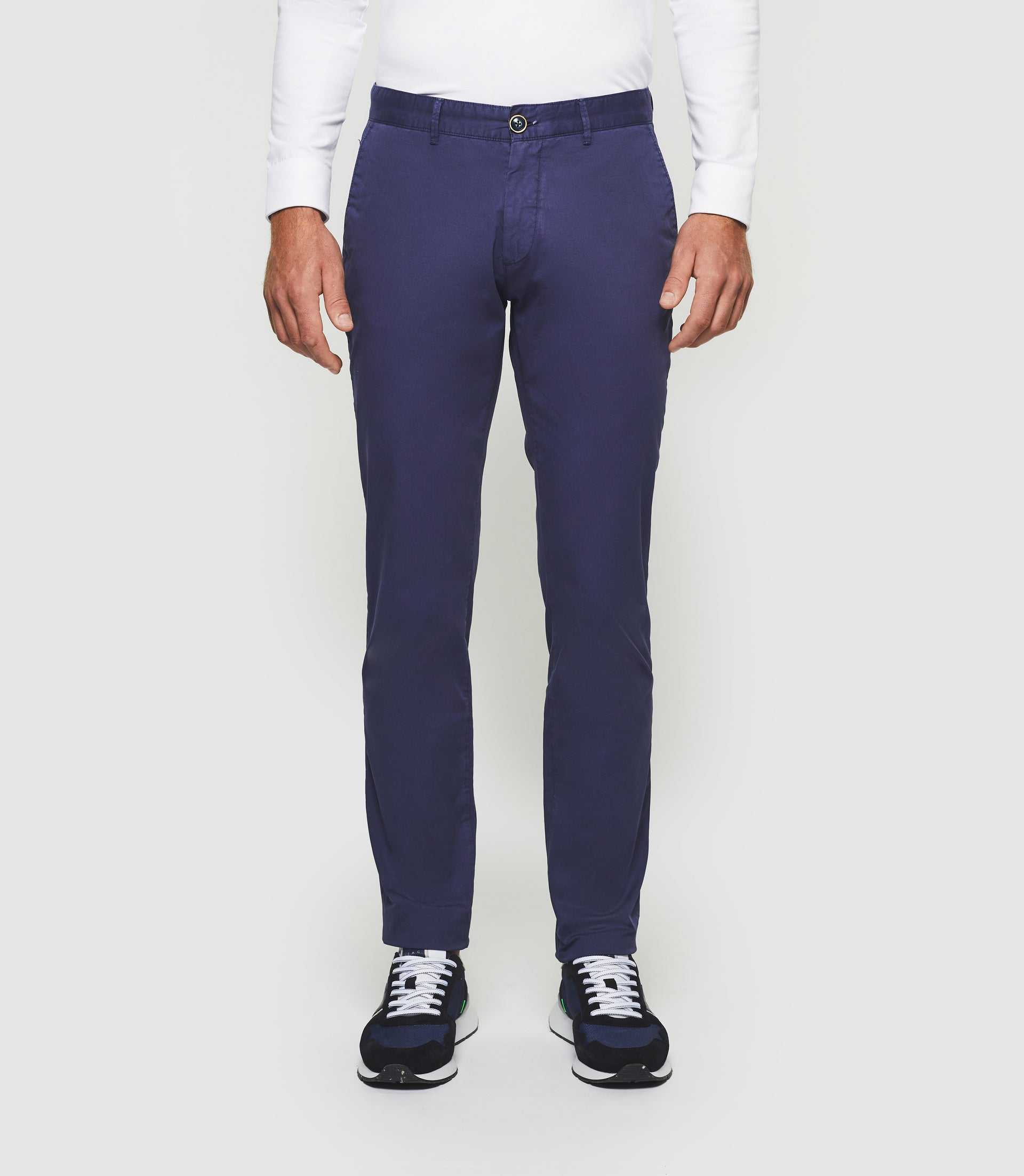 Pantalon slim marine Perline