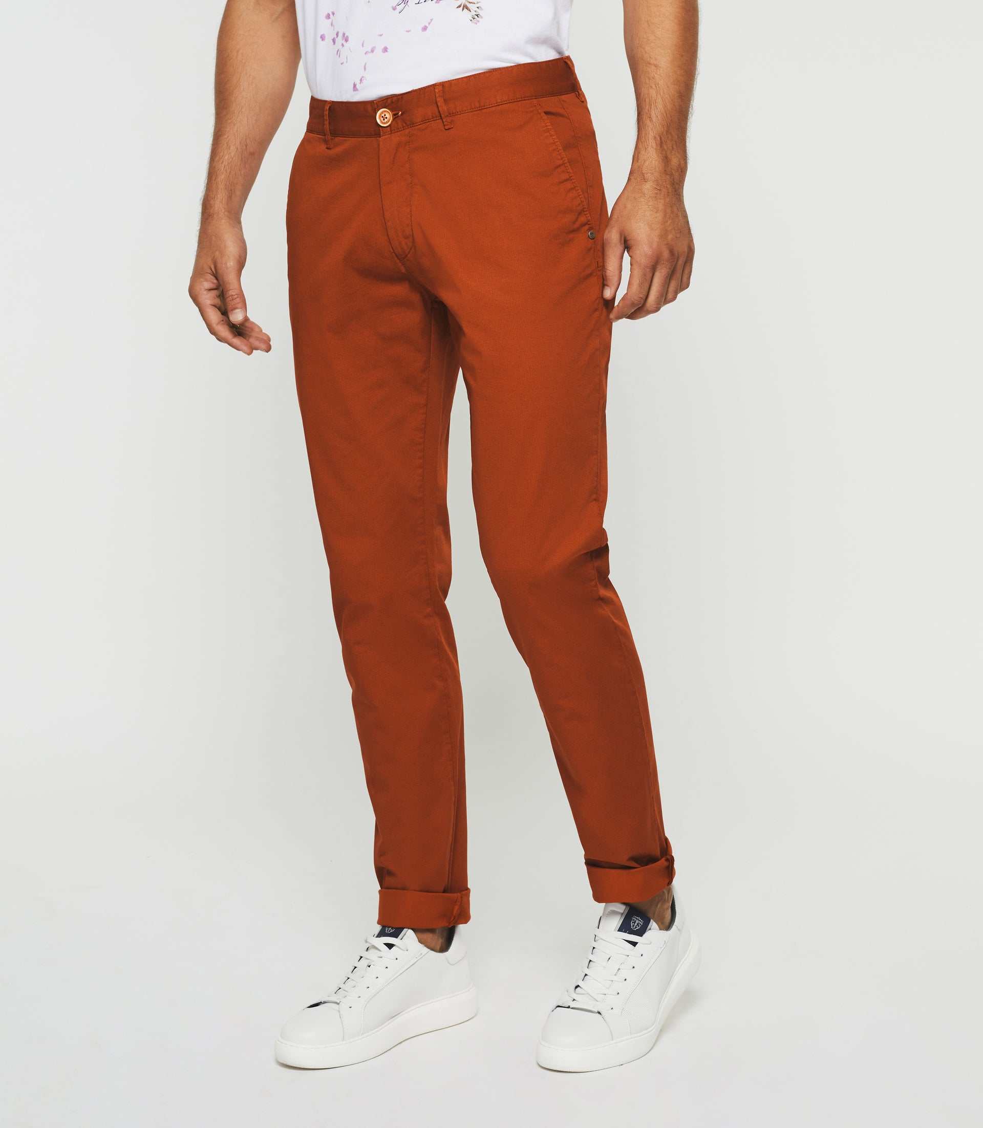 Pantalon casual orange Perline