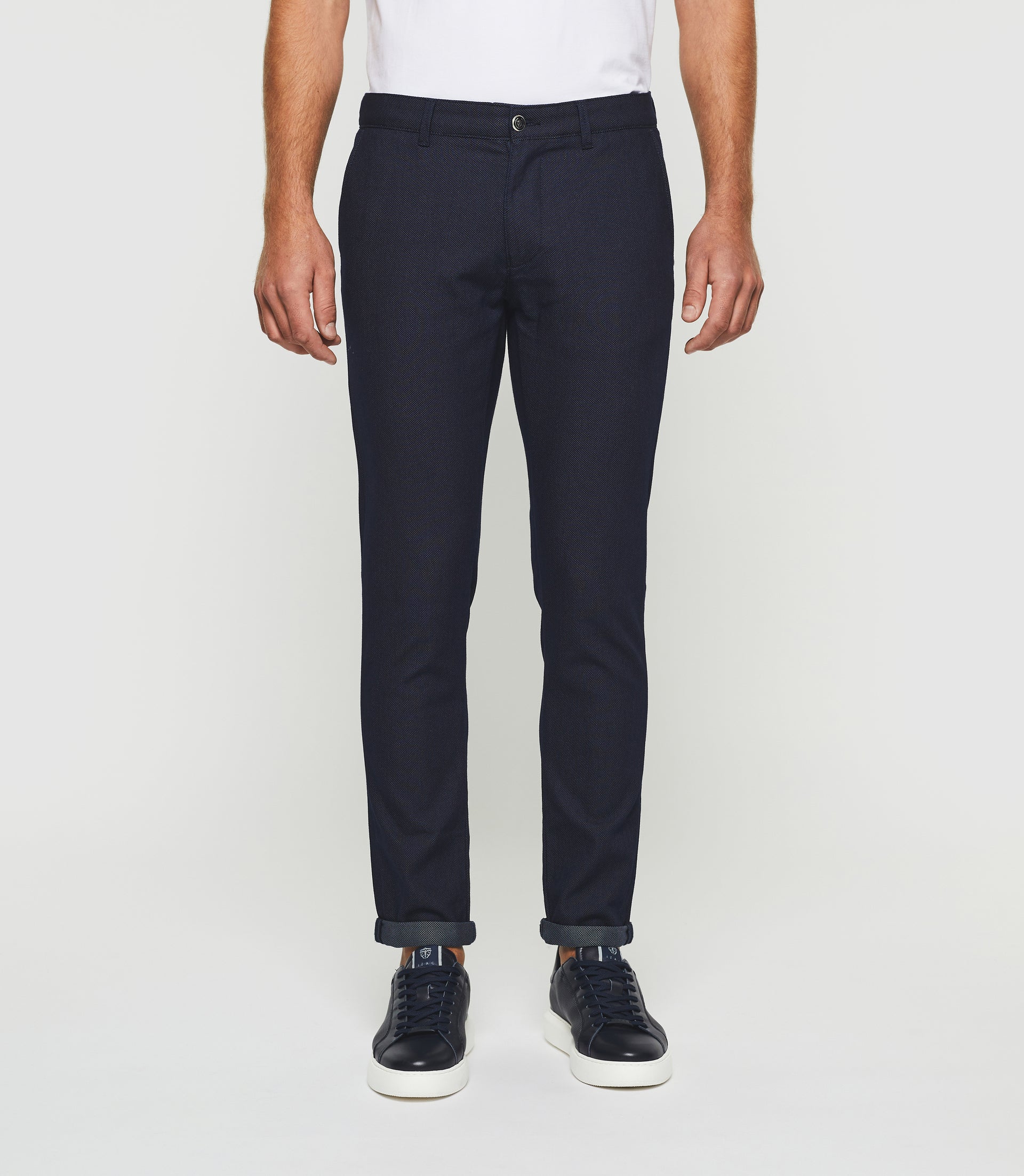 Pantalon casual slim marine Perrebi