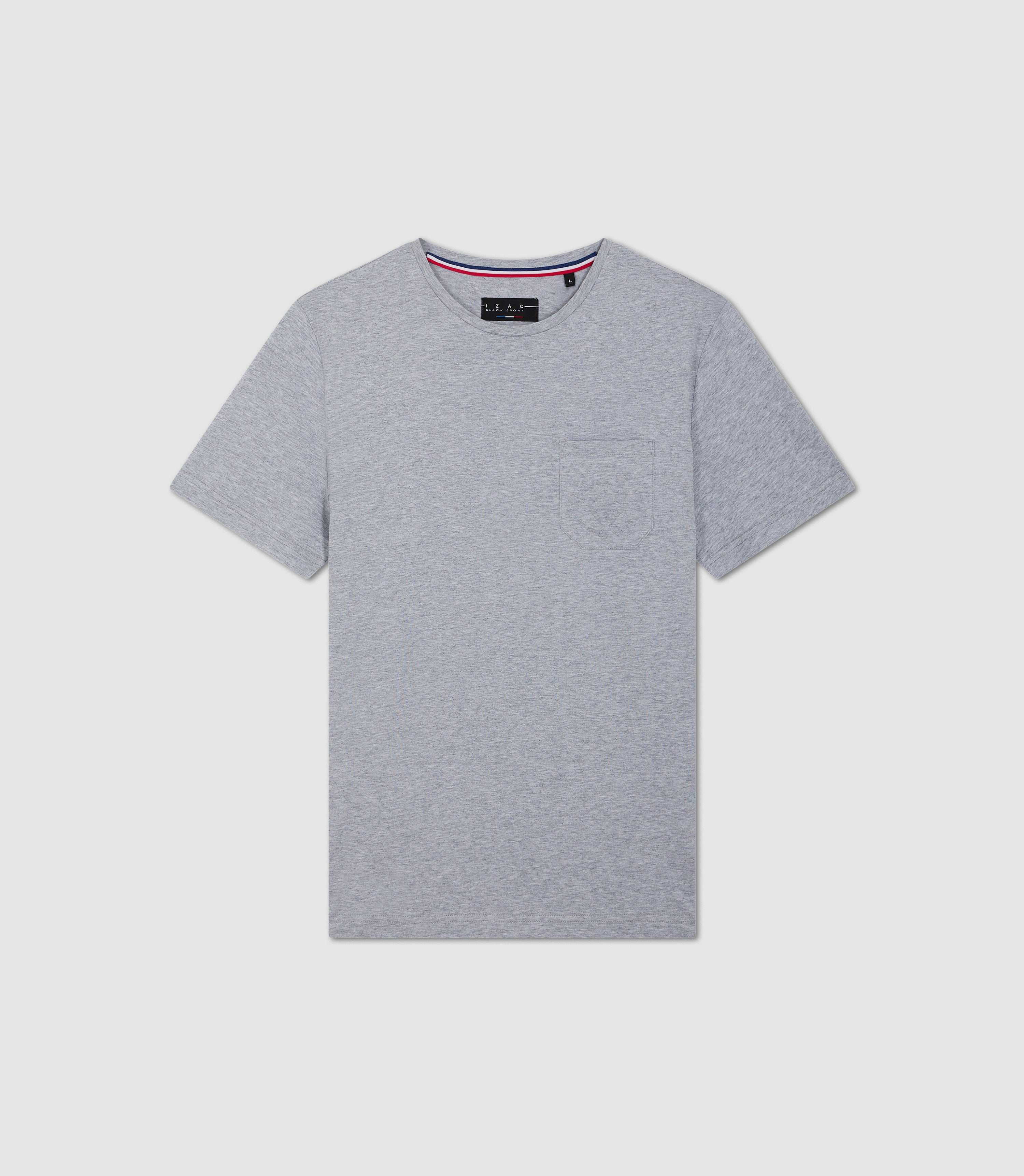 T-shirt col rond gris chiné Gabriel