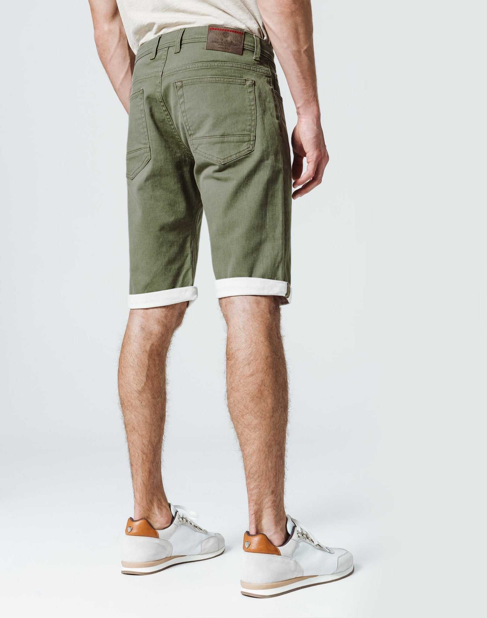 Washed Khaki Bermuda shorts