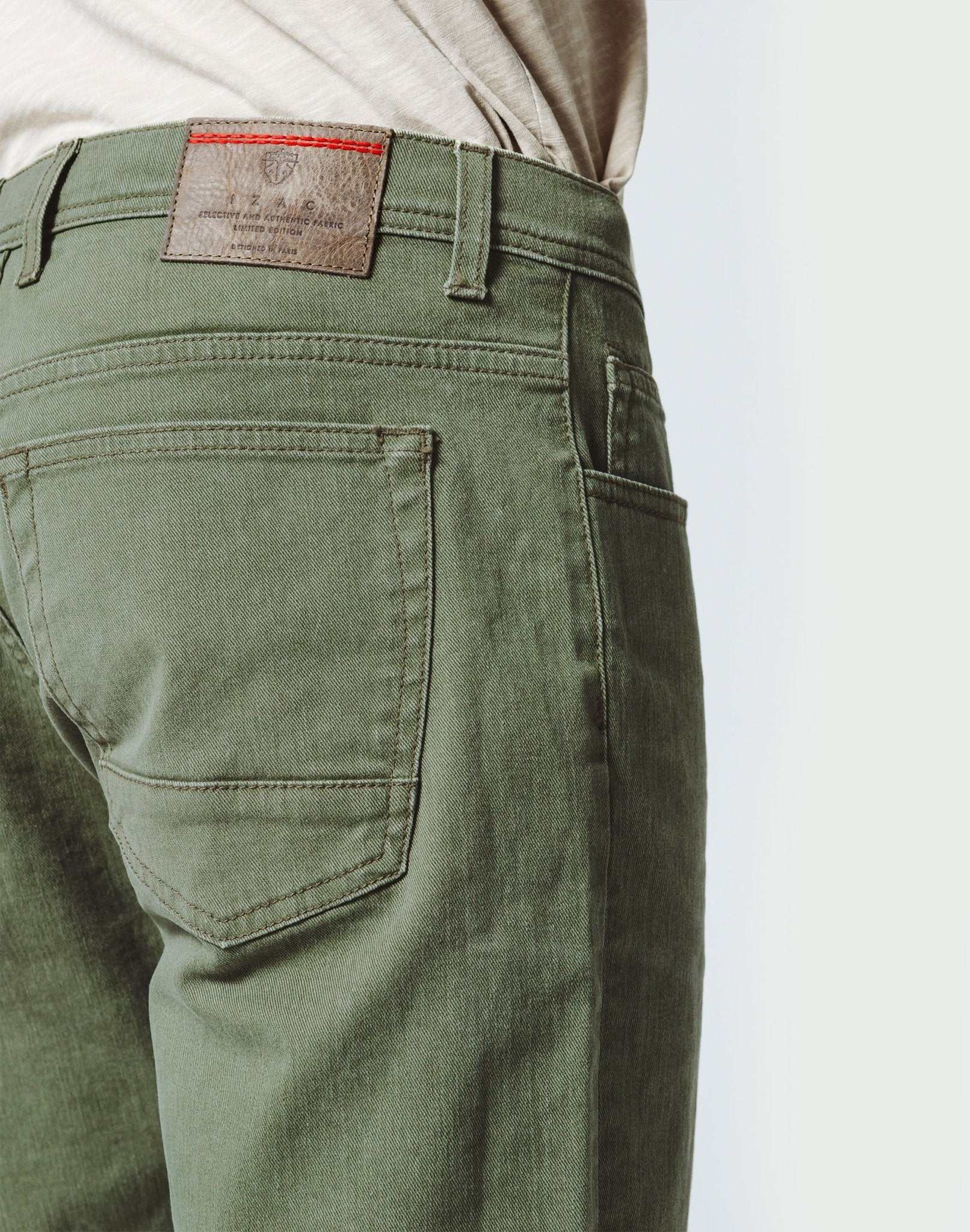 Washed Khaki Bermuda shorts