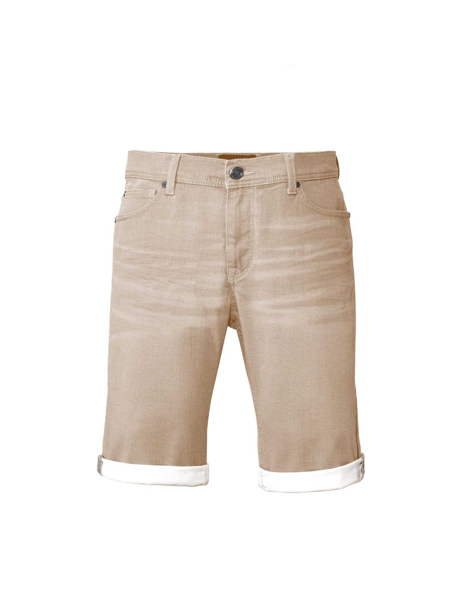 Bermuda slim denim beige