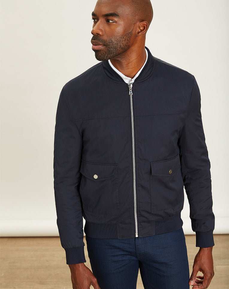 NAVY BOMBER JACKET