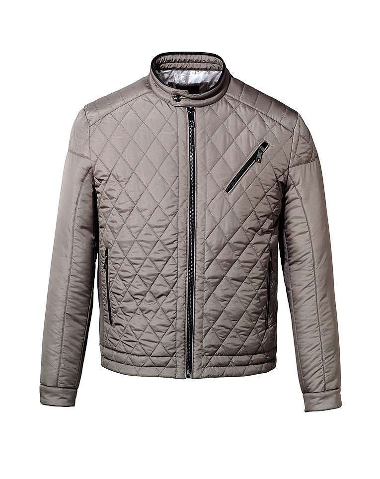 Taupe quilted jacket