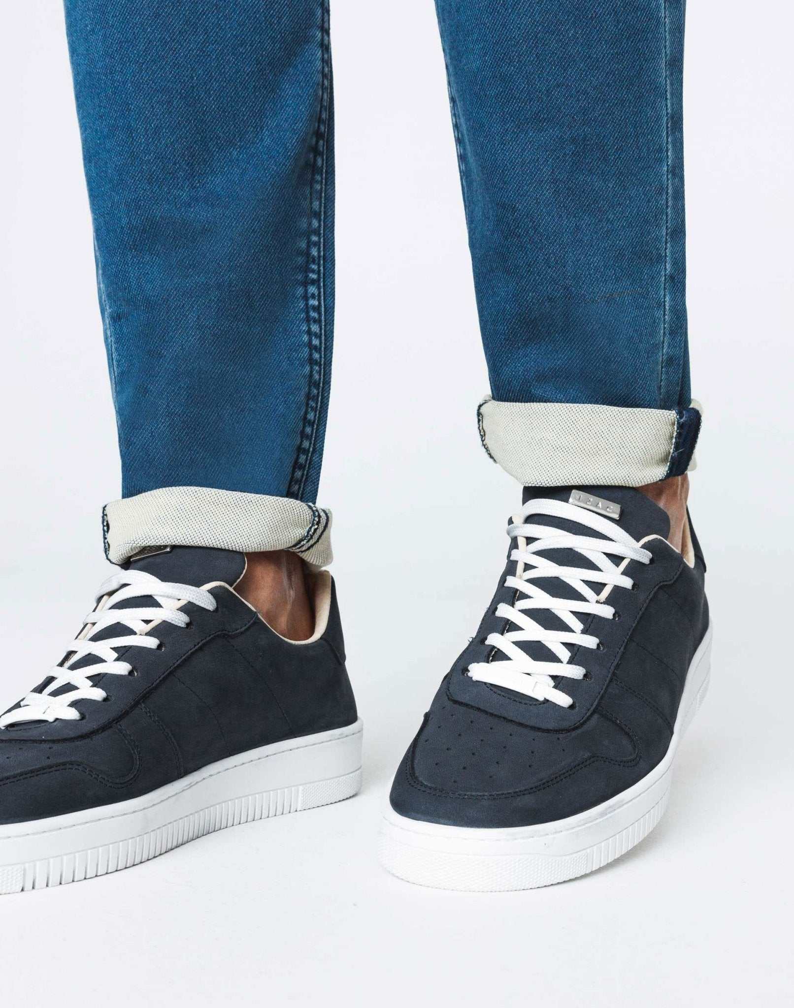 Navy nubuck sneakers