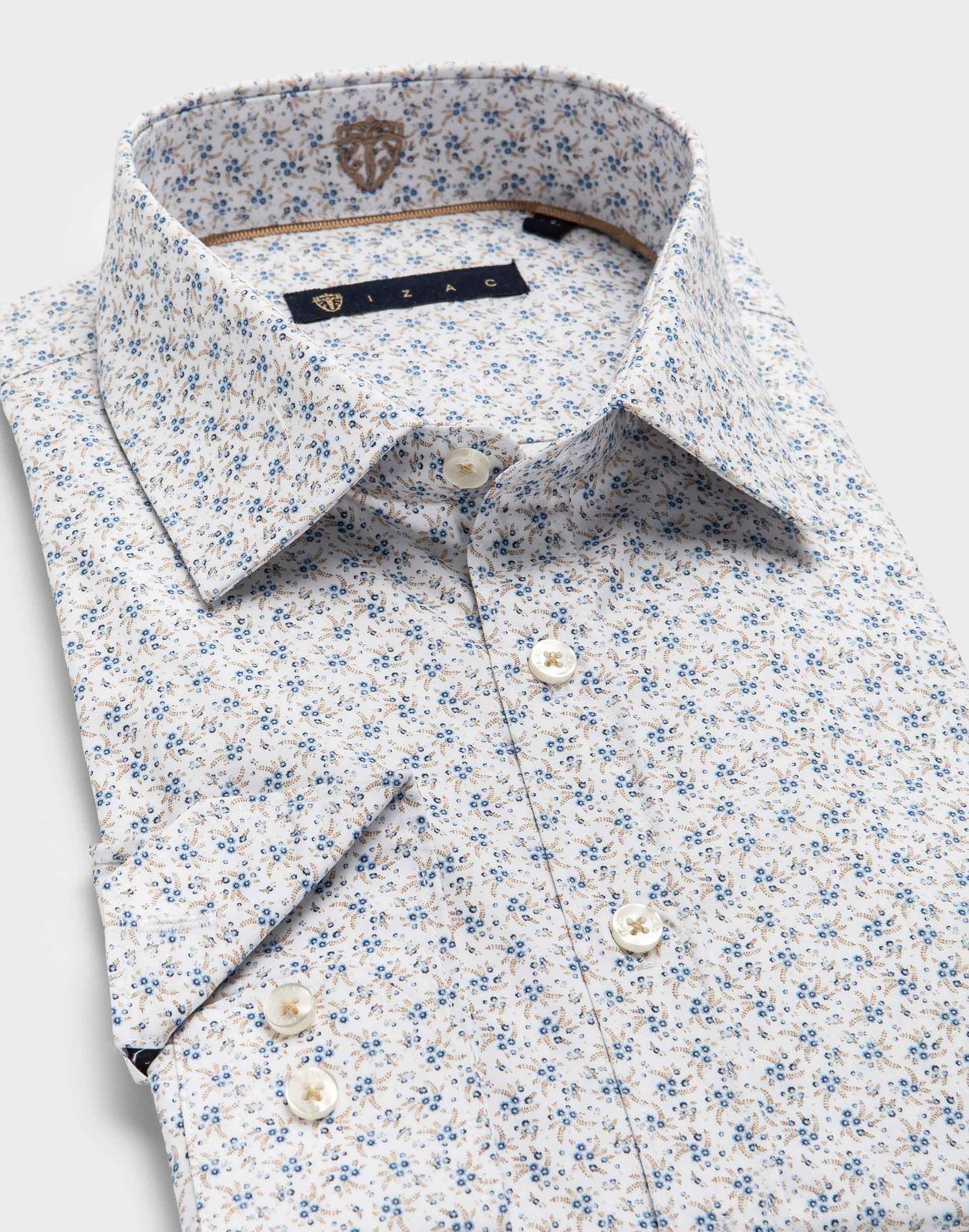 Micro cotton shirt with 