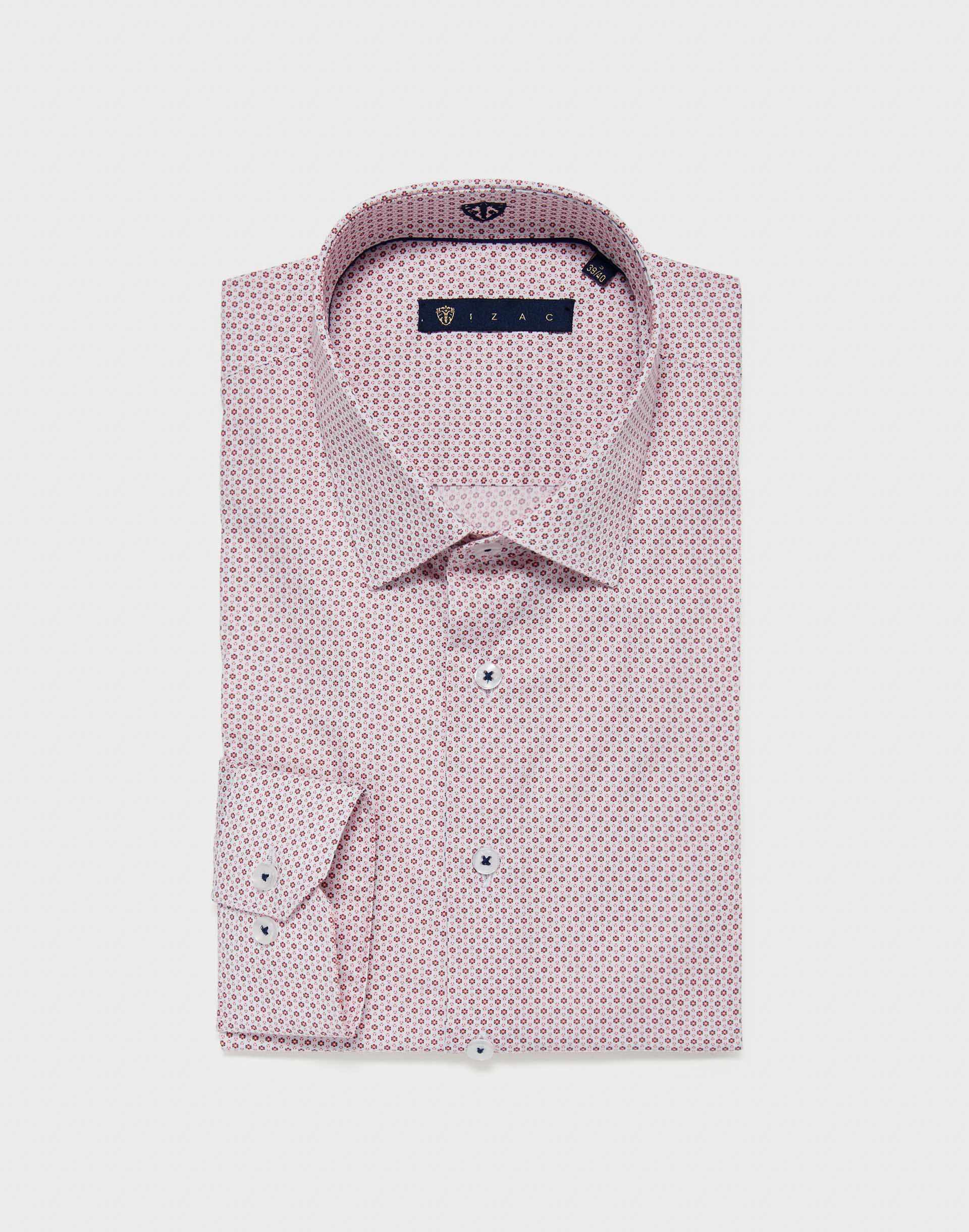 Pink micro pattern shirt