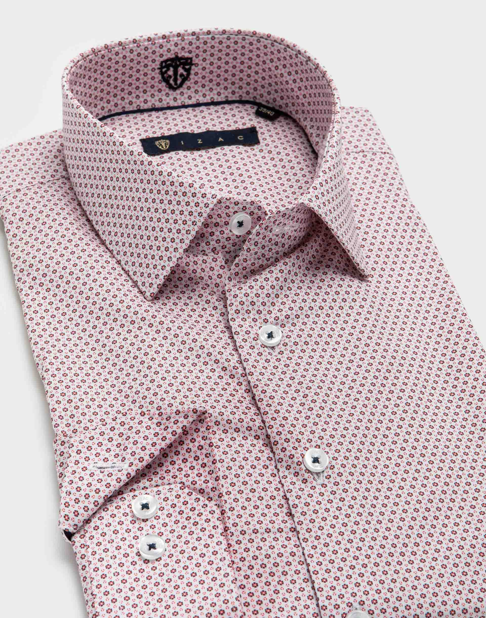 Pink micro pattern shirt