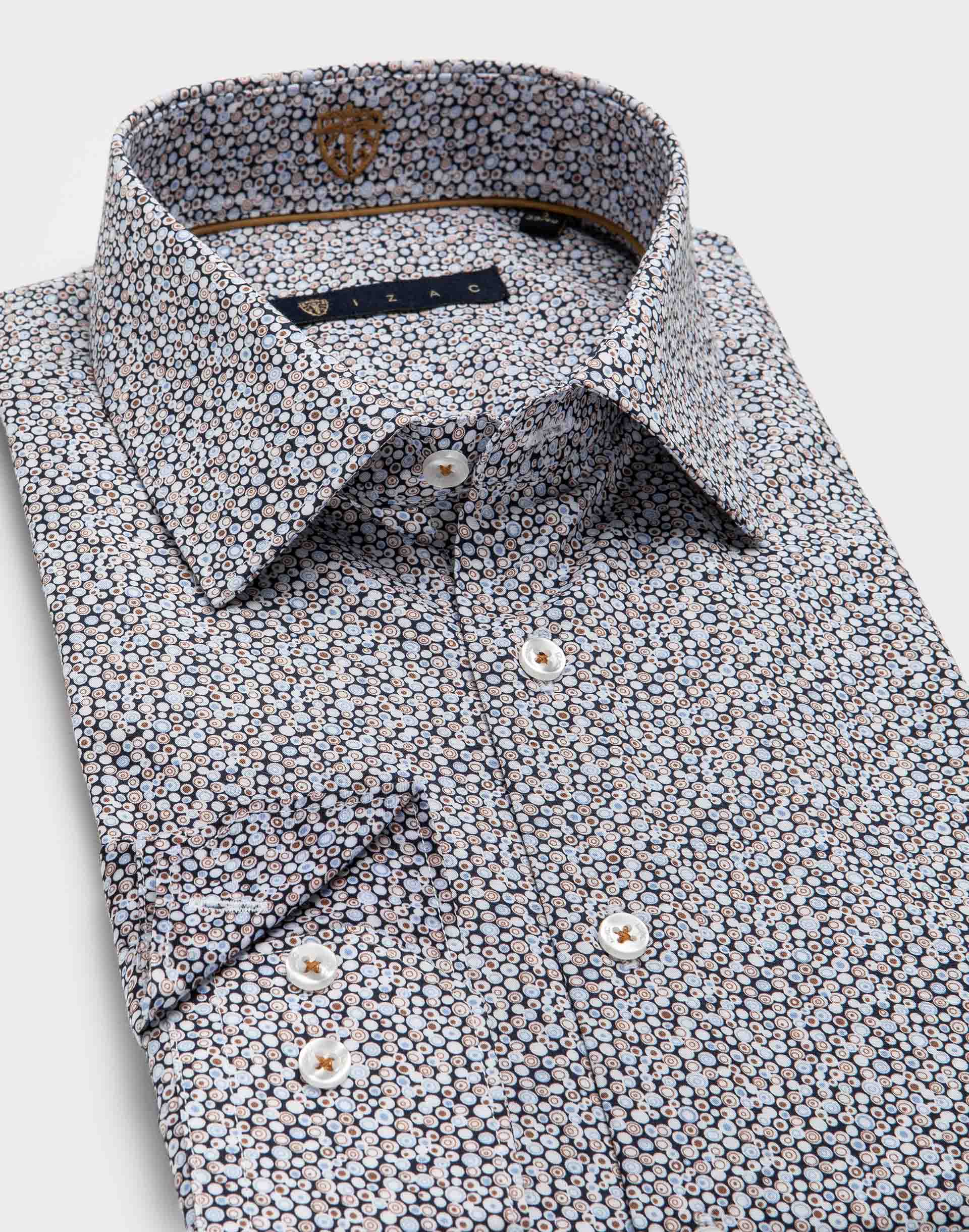 Camel micro pattern shirt