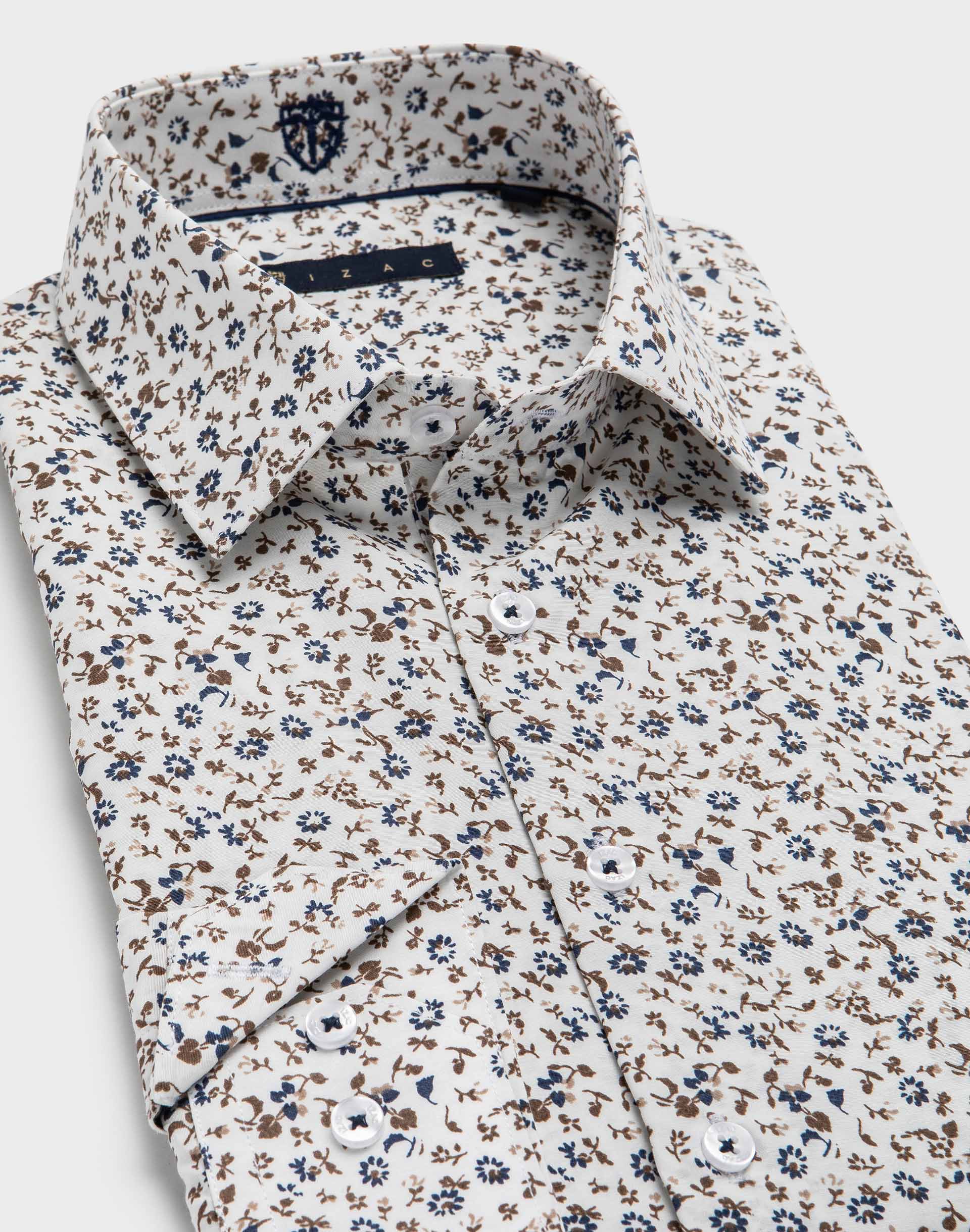 Slim fit floral shirt