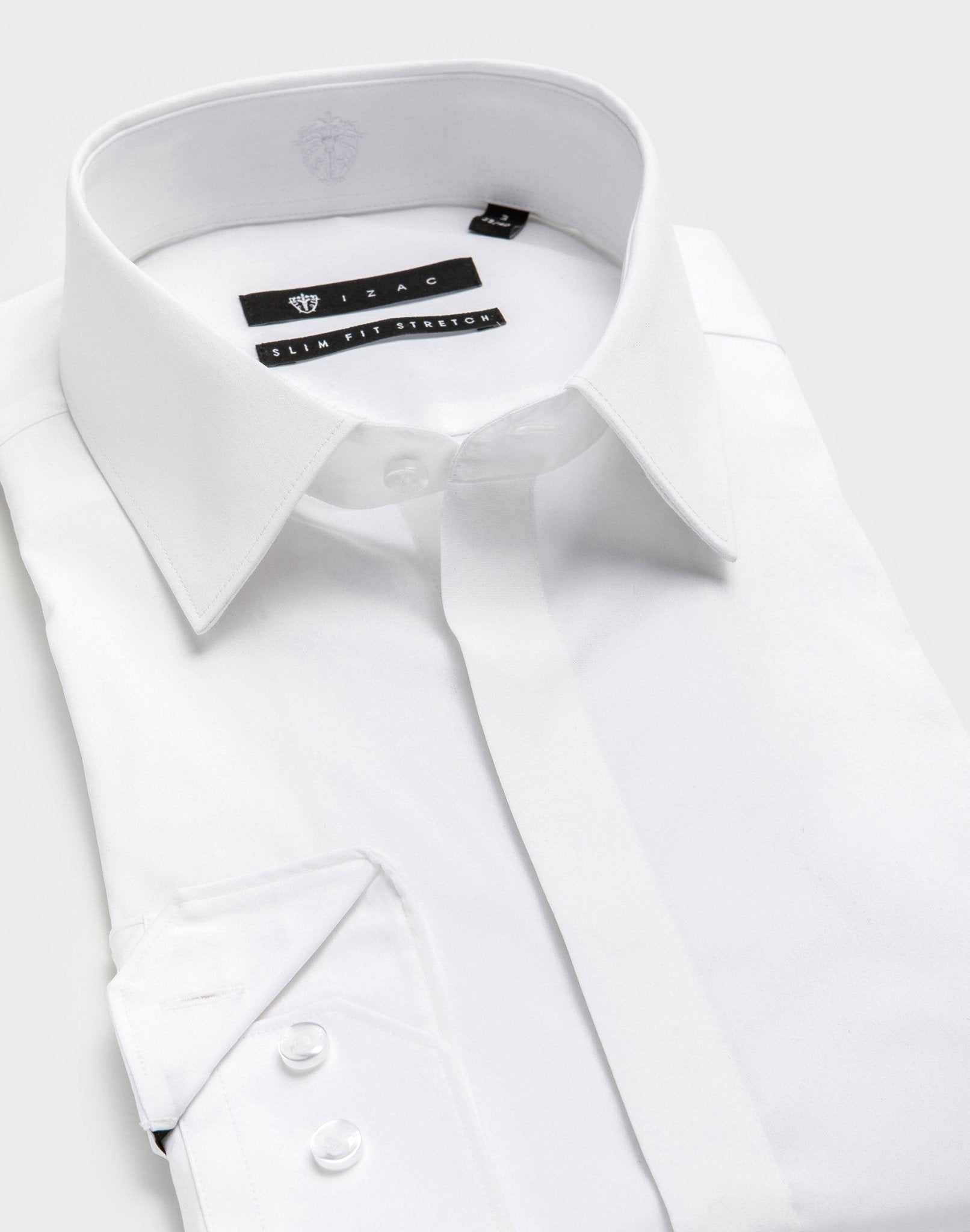 White cotton stretch shirt