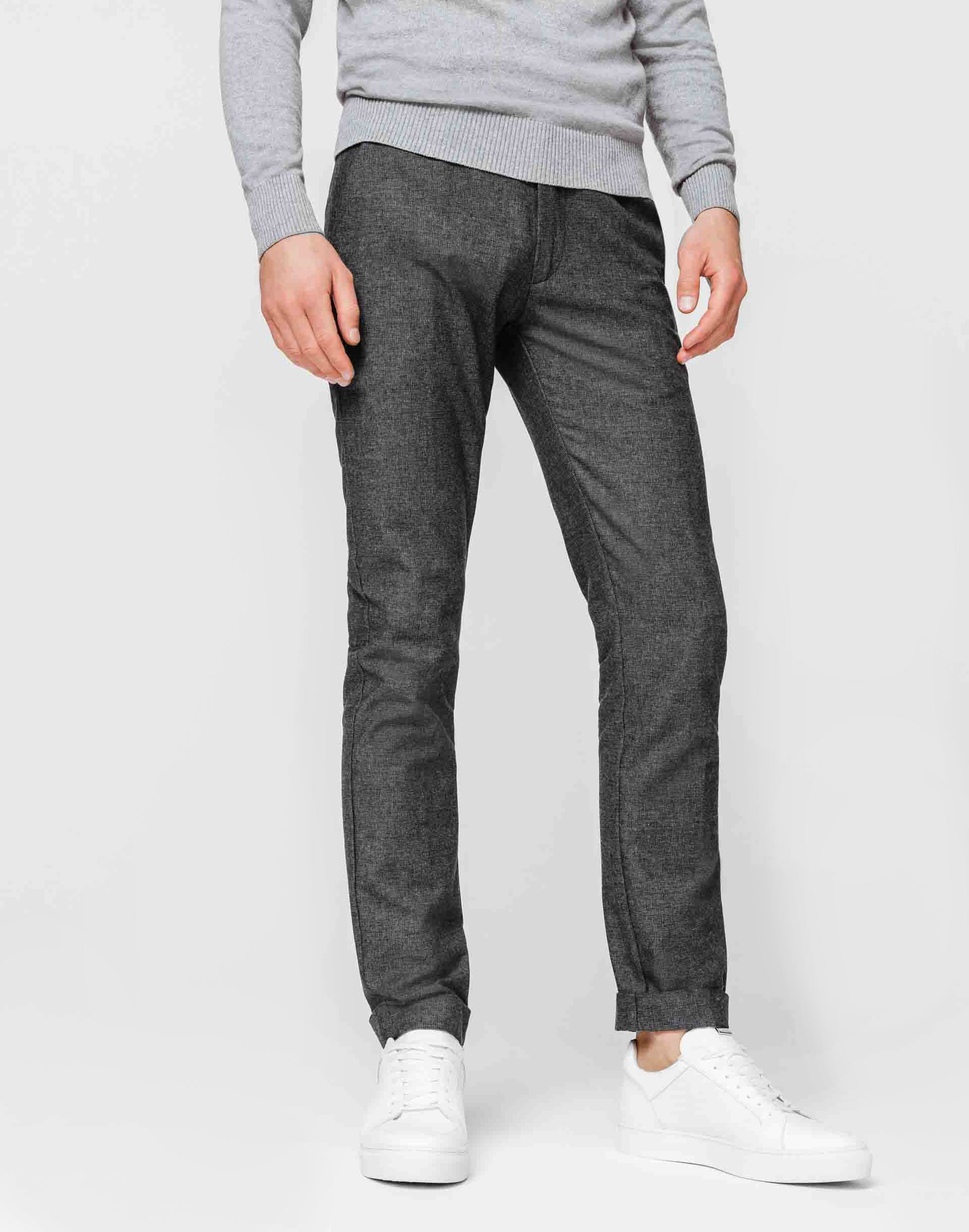 Pantalon casual gris moyen