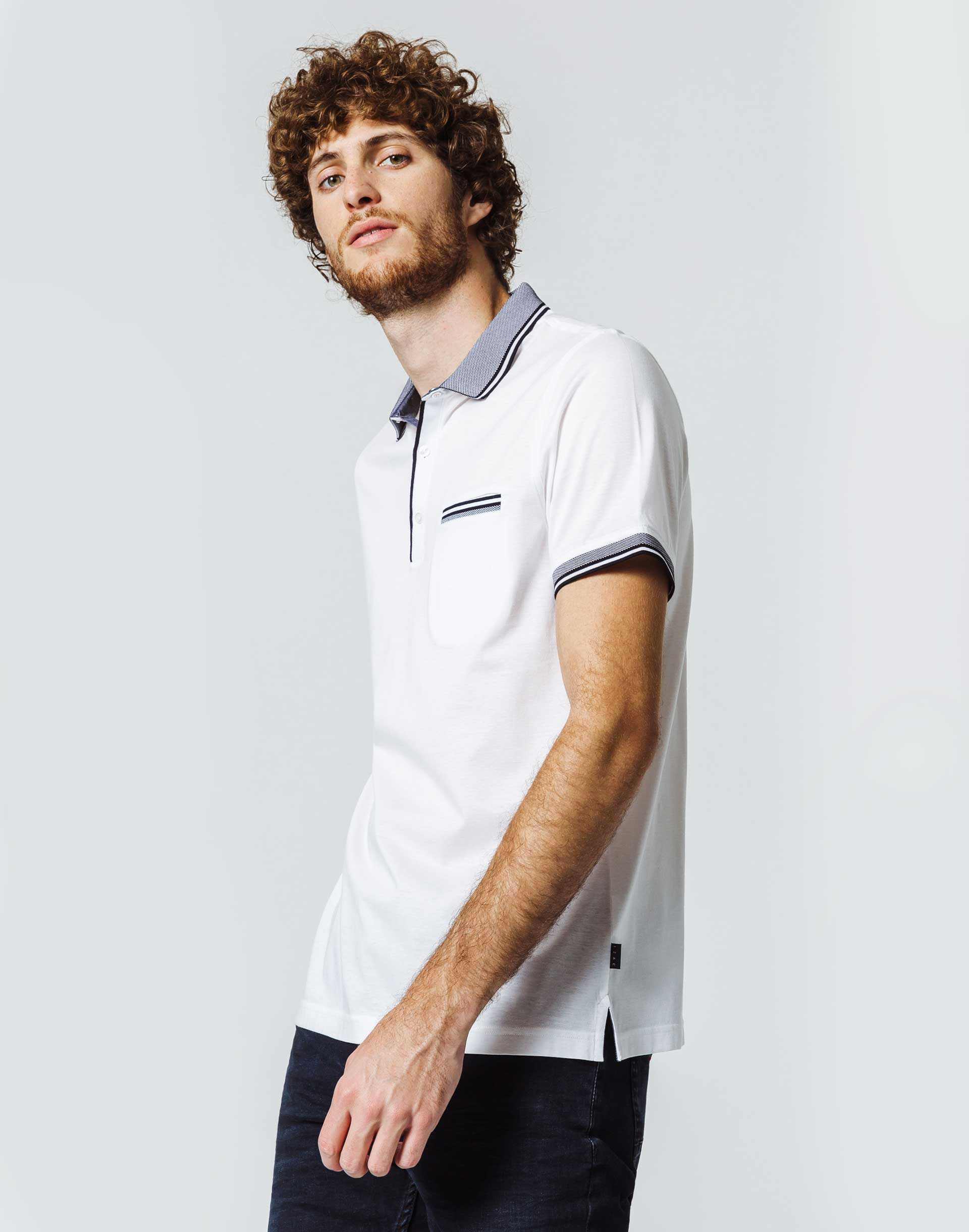 Polo Blanc Jersey