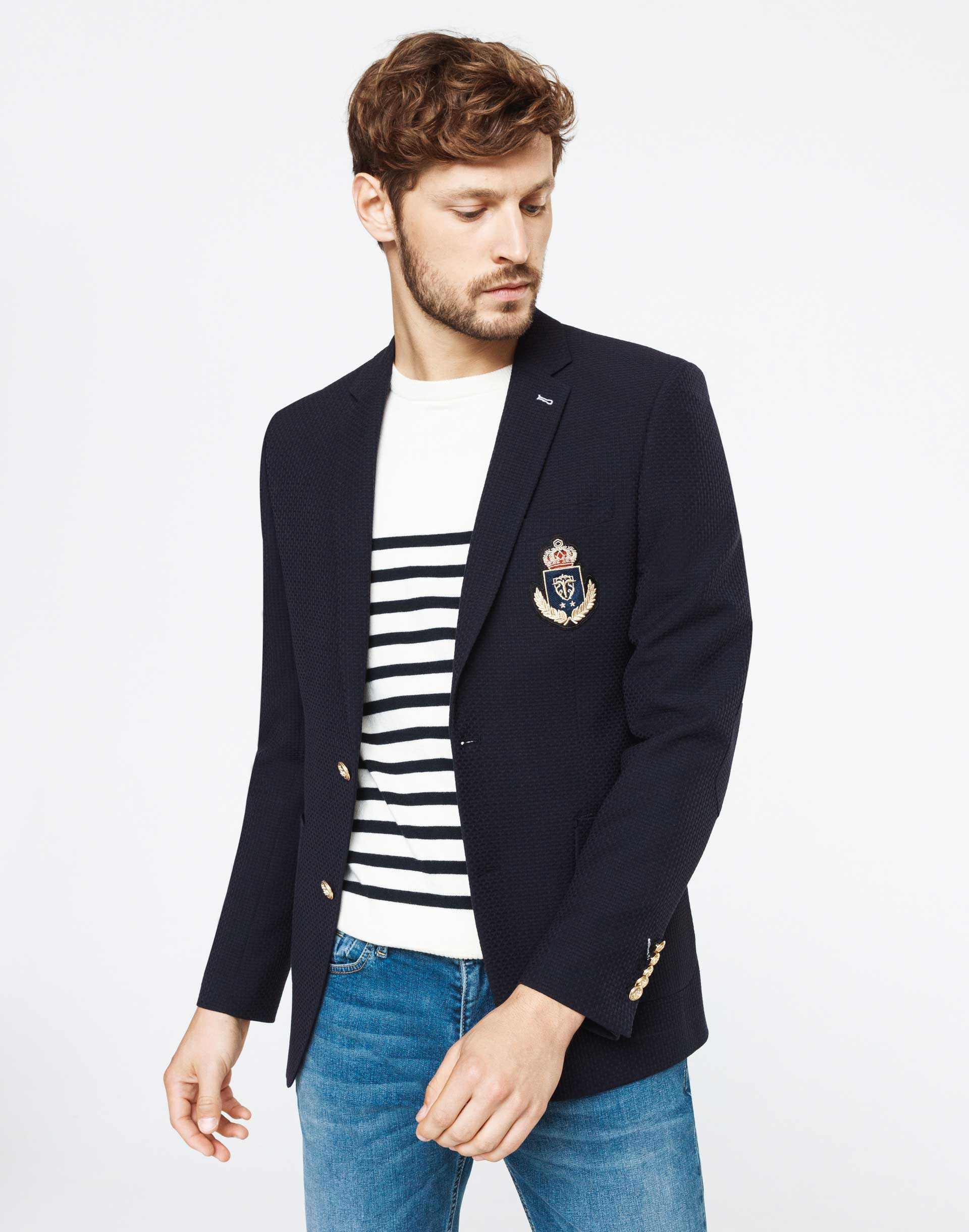 Navy blue blazer