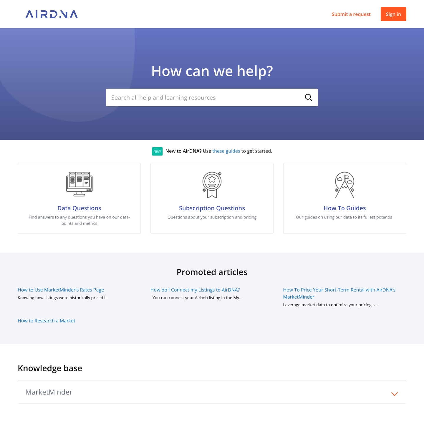 branded Zendesk for AirDNA