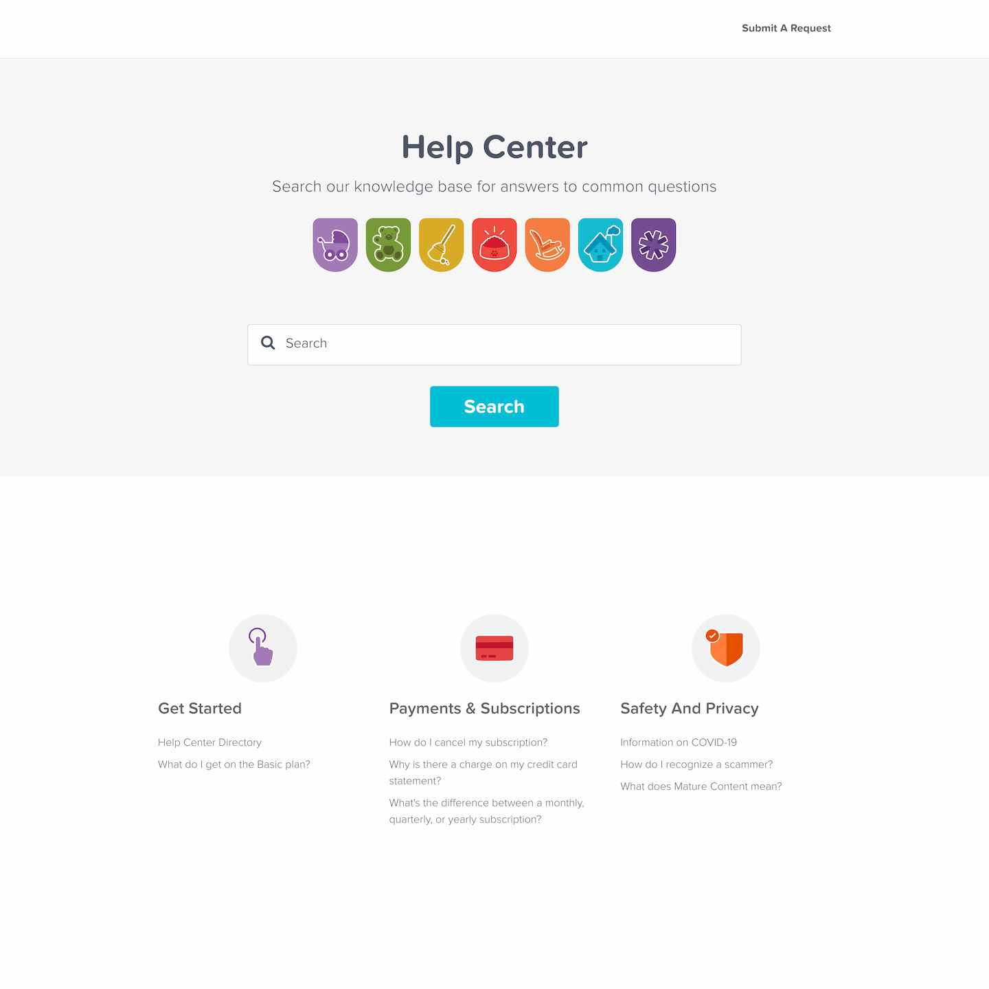 help center branding for Careguide