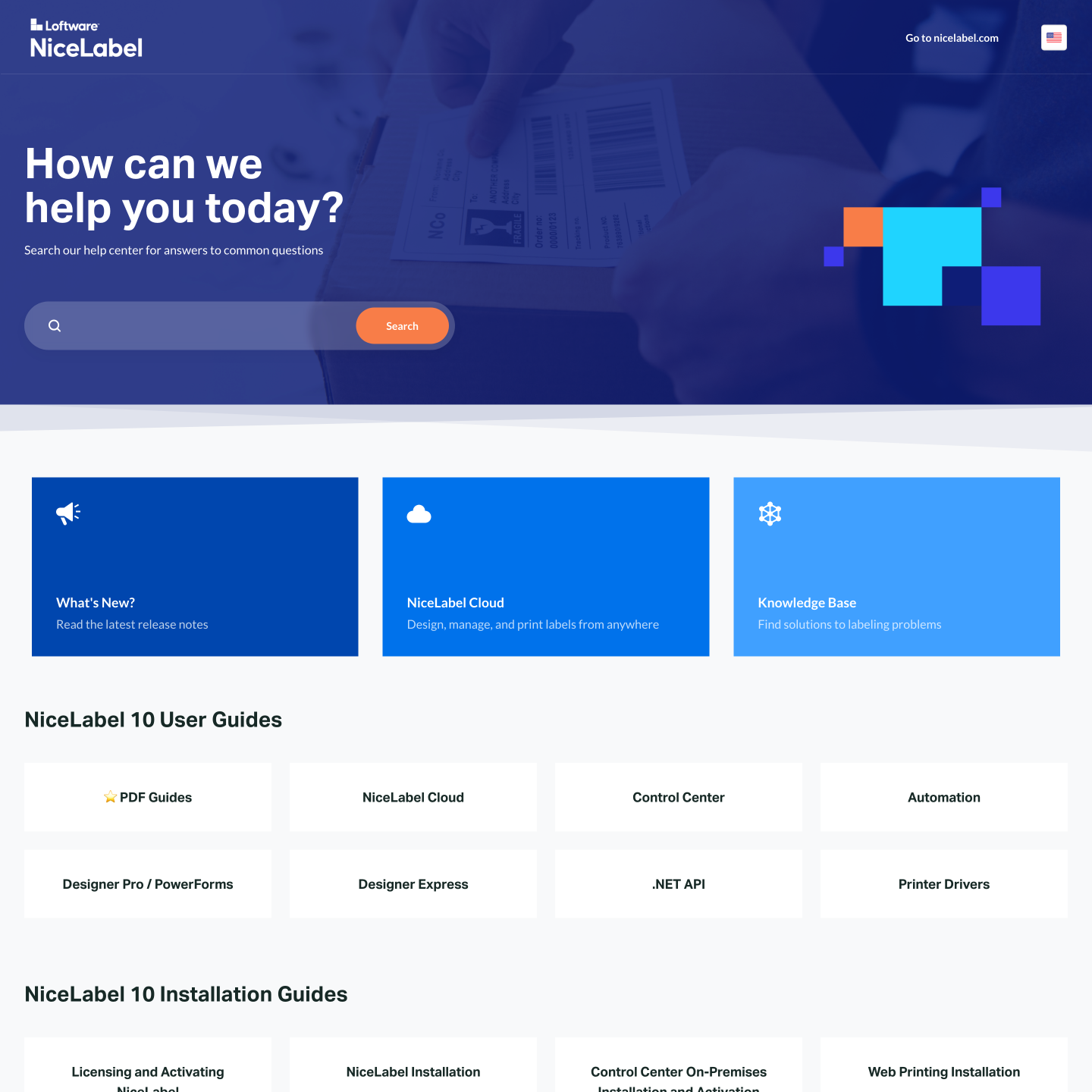 help center branding for NiceLabel