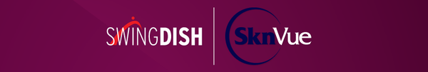 SwingDish and SKNVUE logos