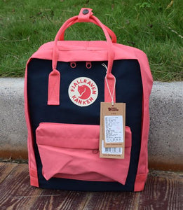 fjallraven kanken pink blue