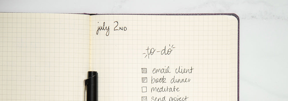 To-do list in a journal