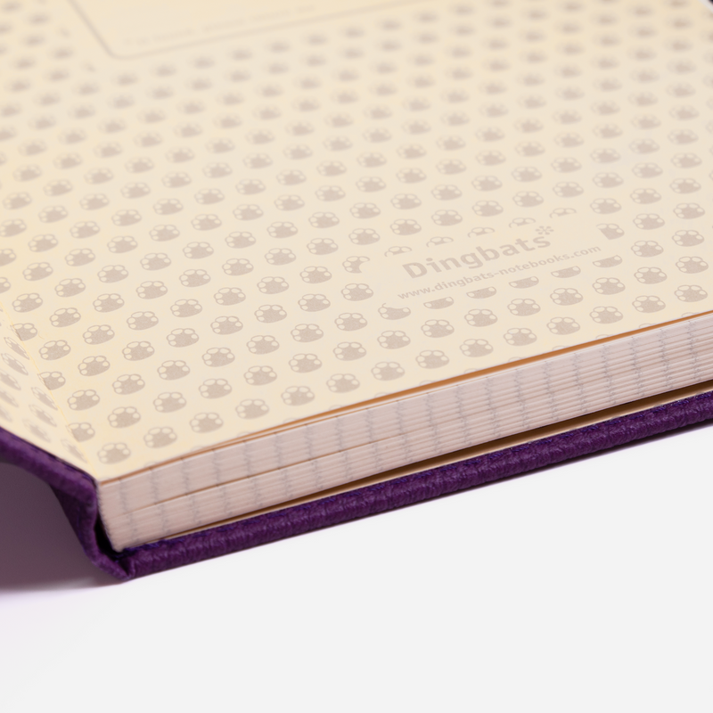 •Notebooks of beauty - hardcover bound with PU leather, radius corners, coloured endpapers, perforated 100gr/m² cream pages, inner pocket and elastic closure. Also includes a pen holder - perfect - Dingbats* Notebooks (journal, diary, bullet journal, office notebook, leather notebook)