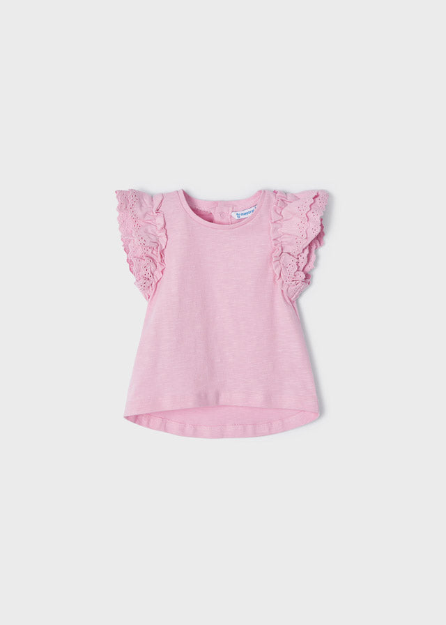 Blusa M/C Algodon Rosa Pastel Bebe Niña Mayoral M1027 Mayoral – Boutique  Marilu