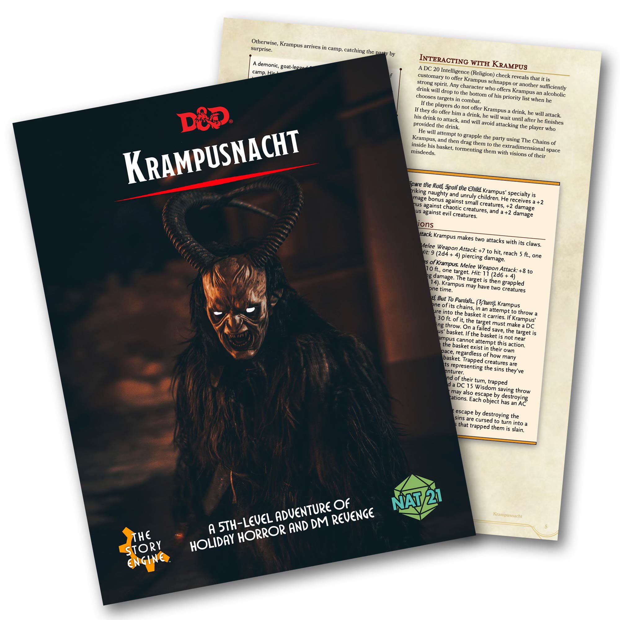 Krampusnacht free D&D adventure PDF cover