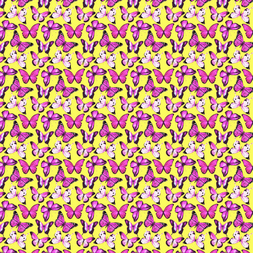 Butterflies Purple on Yellow Decal Pattern 12 x 12 Sheet Waterproof – The  HTV Store