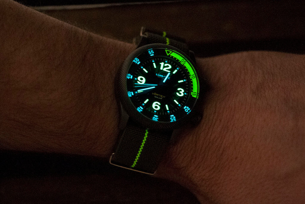 Lumtec Vortex D2 watch review lum tec lum-tec solar powered watch