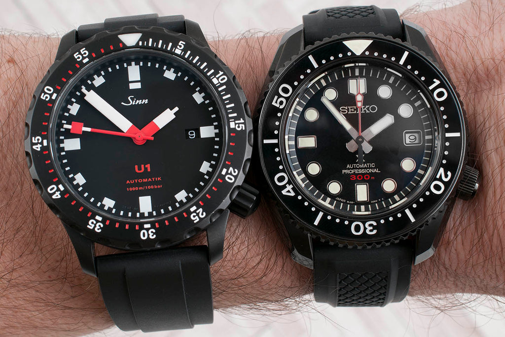 Battle of the Black Dive Watches: Sinn U1 S vs. Seiko Prospex SLA035 M –  StrapHabit