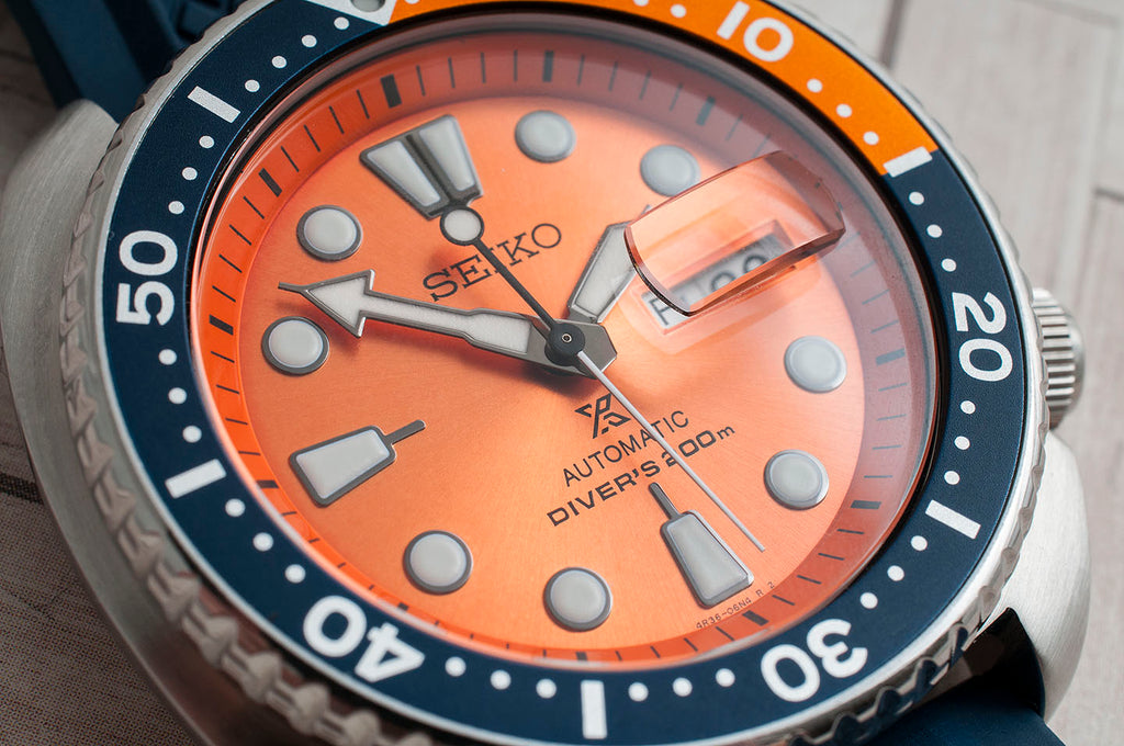 Seiko SRPC95 Watch review - Orange Nemo Turtle Limited – StrapHabit