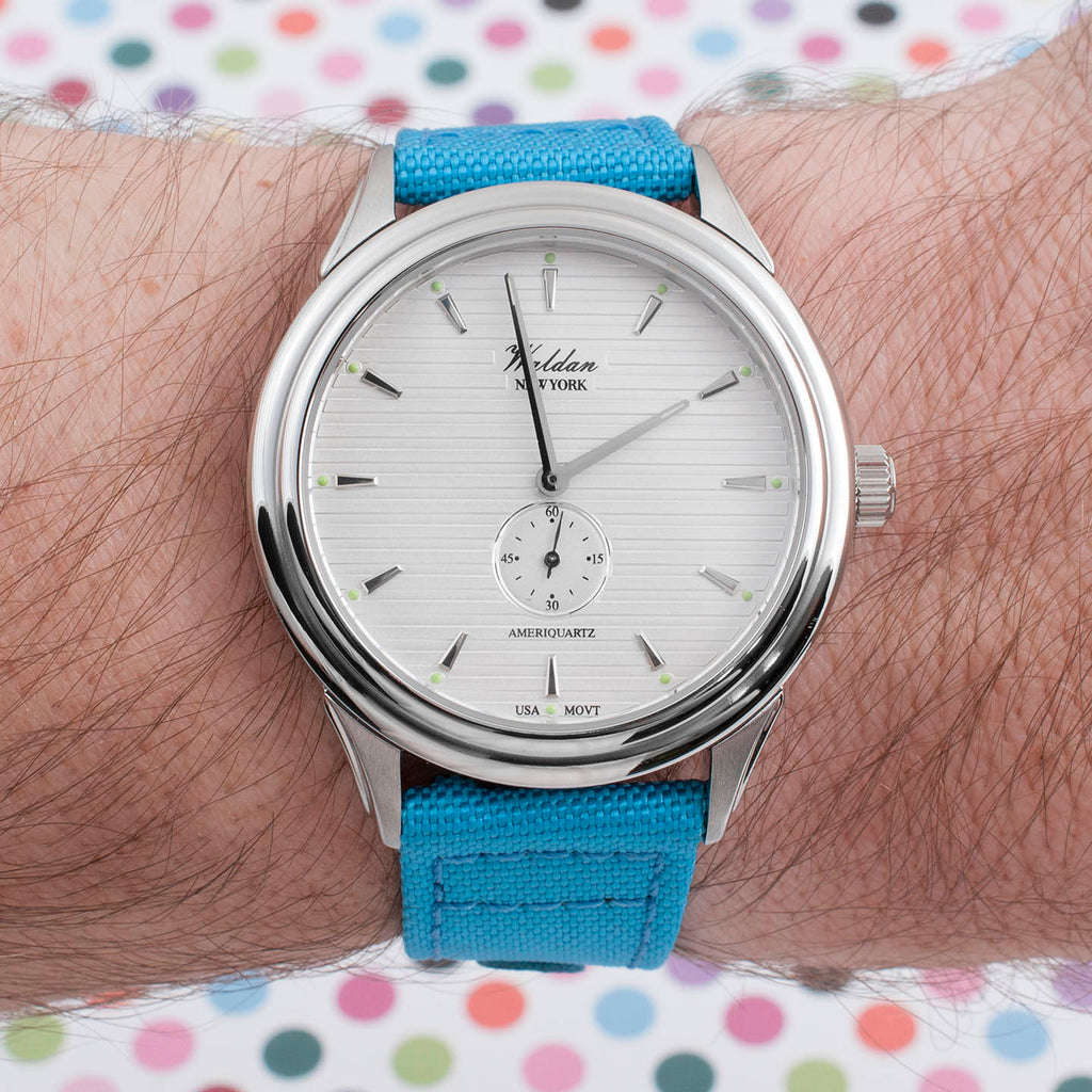 Waldan Heritage Sportline Silvered White Watch Review (0196SA)