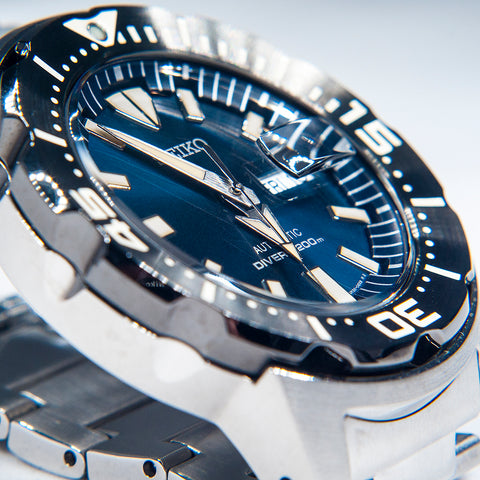 Seiko Fourth Gen blue  Monster watch review SRPD25